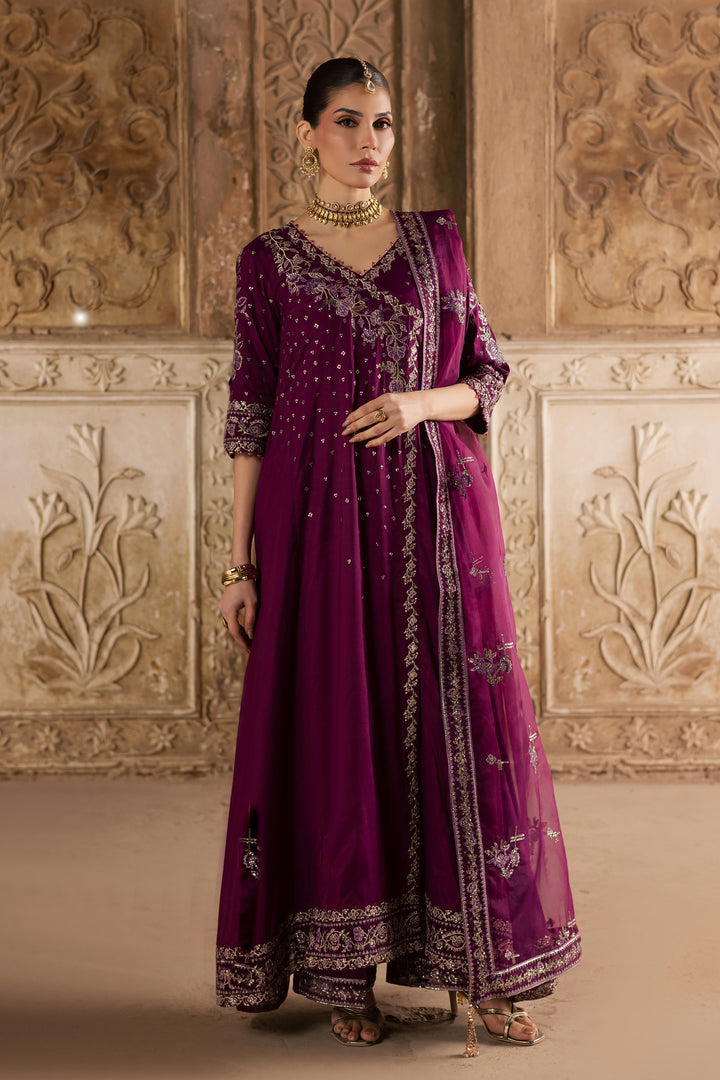  Plum Raha 3Pc - Festive Luxe Pret BATIKLuxePRET  BATIK   XS / Plum / Raw Silk-S / Plum / Raw Silk-M / Plum / Raw Silk-L / Plum / Raw Silk-XL / Plum / Raw Silk