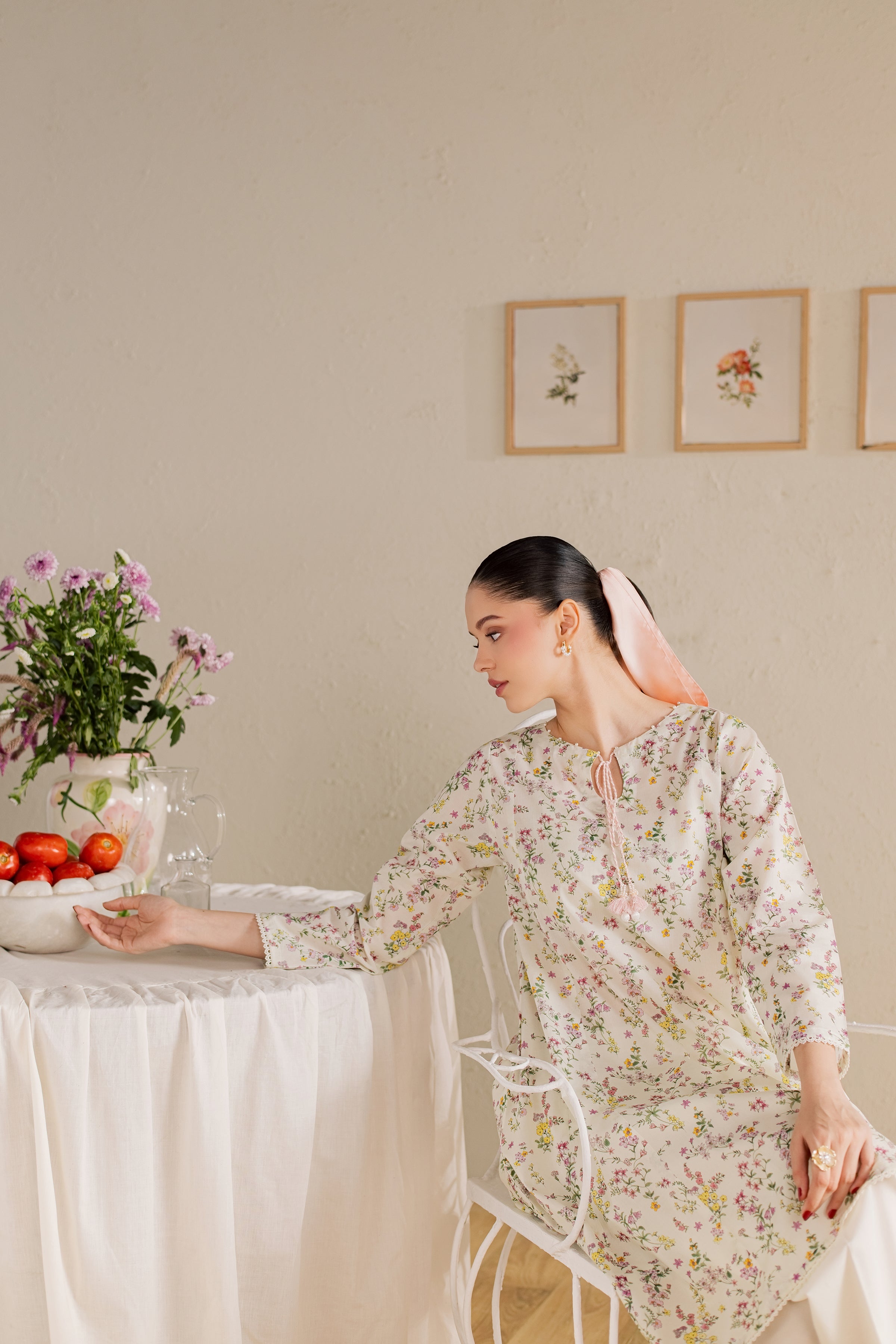  Ponyo 2Pc - Printed Lawn Dress BATIKSS26  BATIK   XS / Off White / Lawn-S / Off White / Lawn-M / Off White / Lawn-L / Off White / Lawn-XL / Off White / Lawn