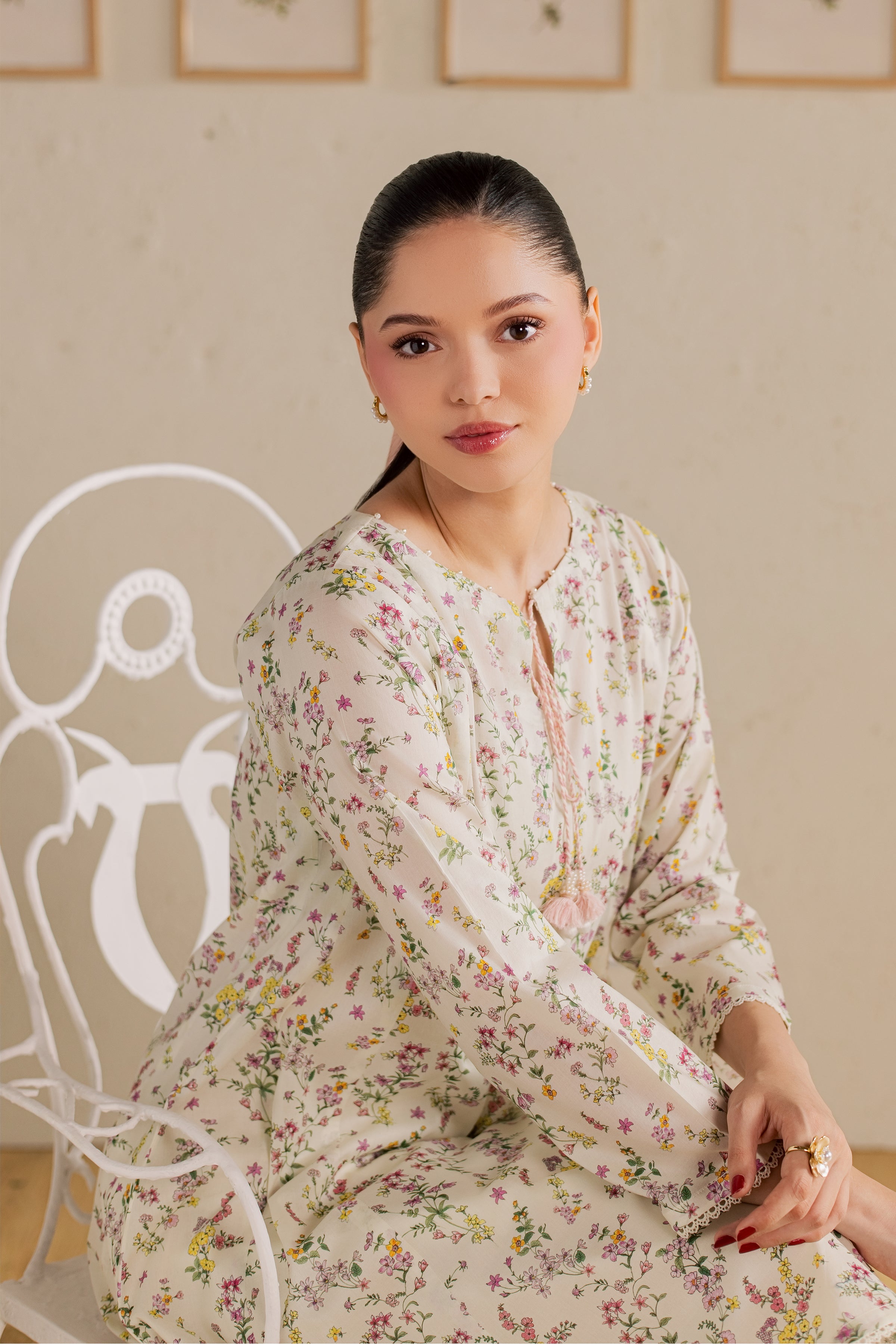  Ponyo 2Pc - Printed Lawn Dress BATIKSS26  BATIK   XS / Off White / Lawn-S / Off White / Lawn-M / Off White / Lawn-L / Off White / Lawn-XL / Off White / Lawn
