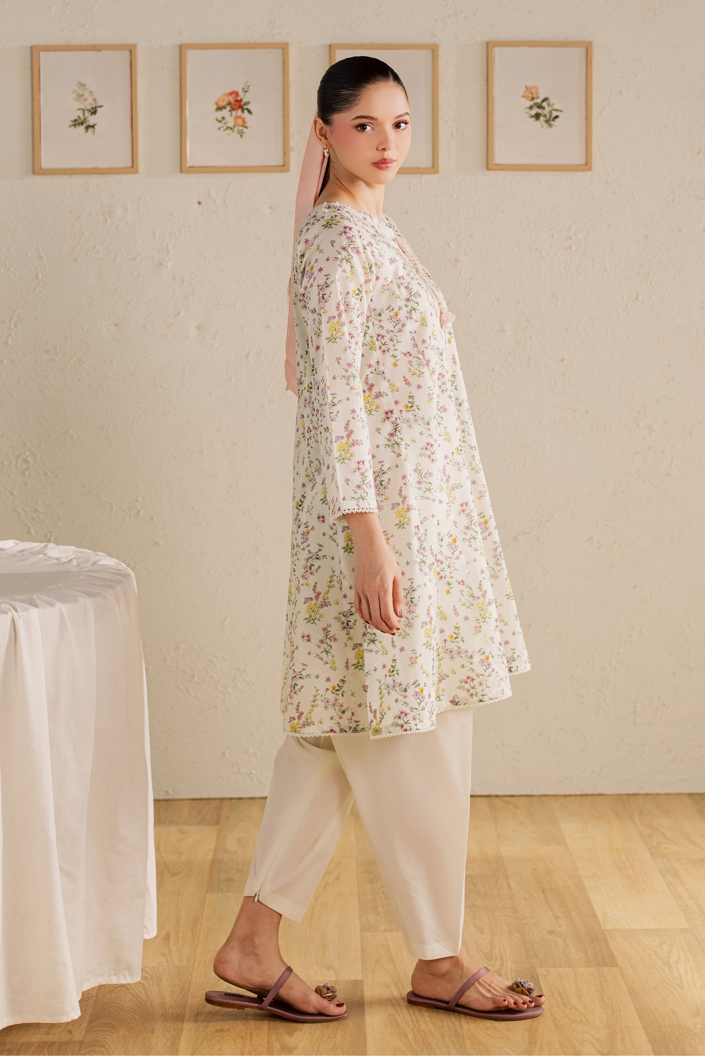  Ponyo 2Pc - Printed Lawn Dress BATIKSS26  BATIK   XS / Off White / Lawn-S / Off White / Lawn-M / Off White / Lawn-L / Off White / Lawn-XL / Off White / Lawn