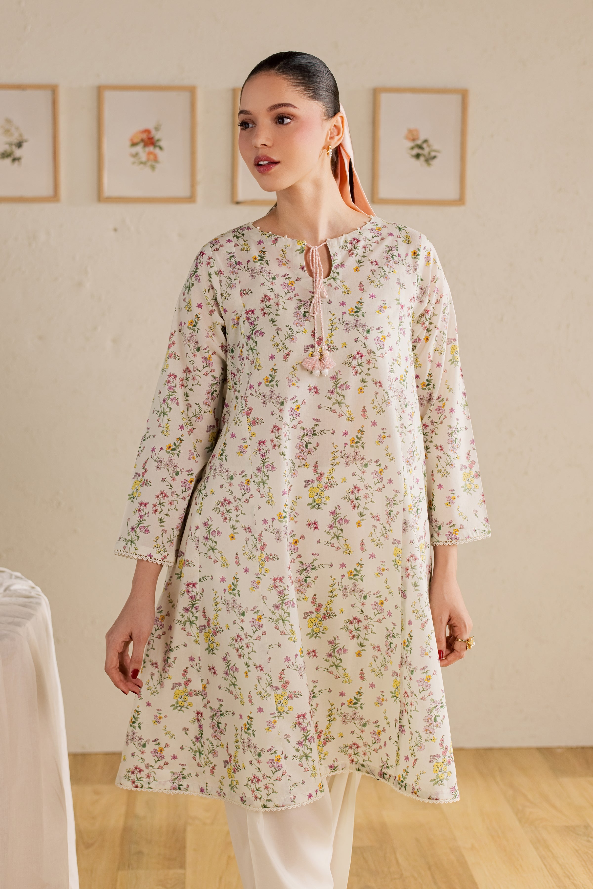  Ponyo 2Pc - Printed Lawn Dress BATIKSS26  BATIK   XS / Off White / Lawn-S / Off White / Lawn-M / Off White / Lawn-L / Off White / Lawn-XL / Off White / Lawn