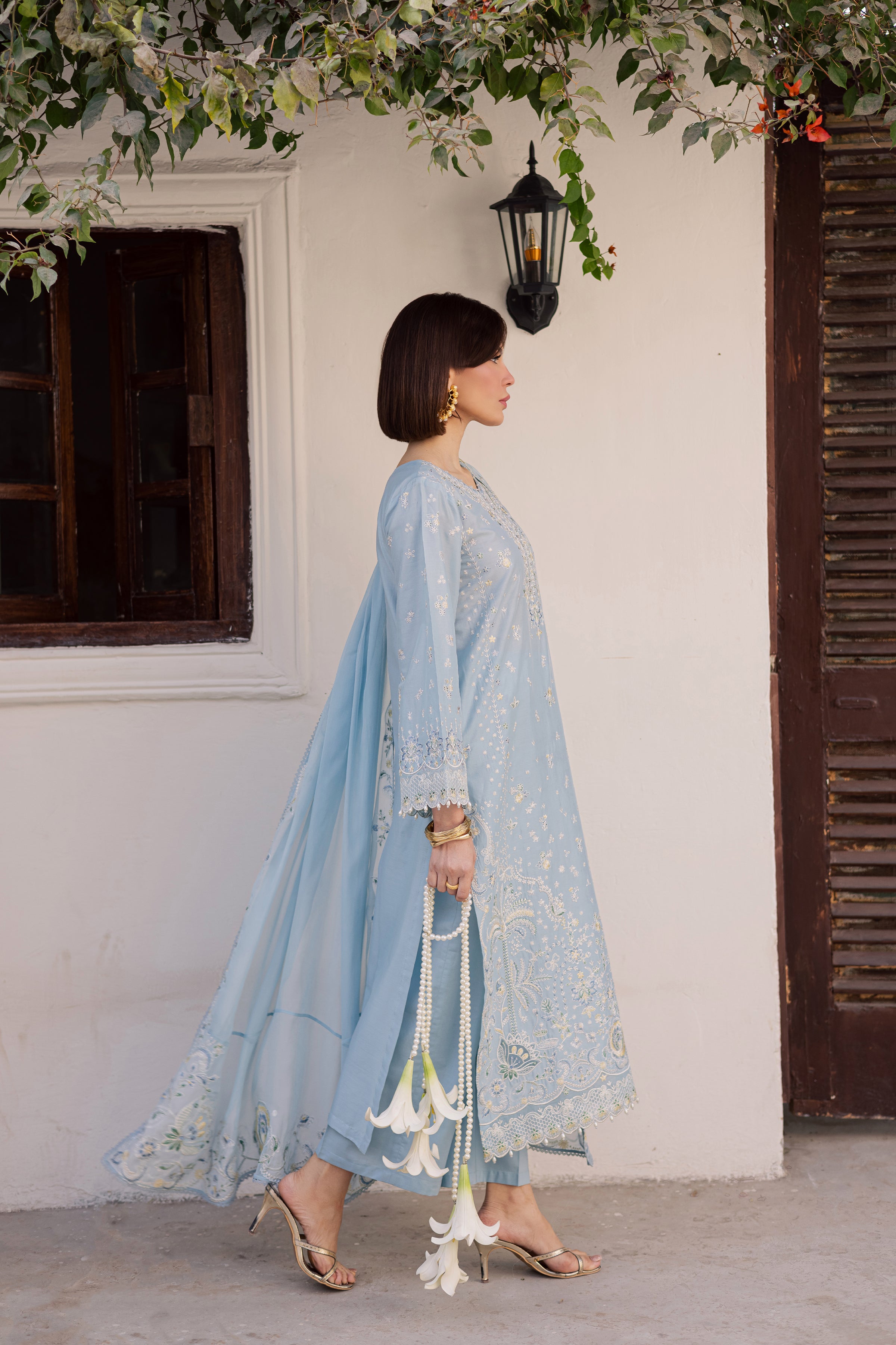  Prague 3Pc - Festive Embroidered Lawn BATIKEID2026  BATIK   XS / Sky Blue / Pima Lawn-S / Sky Blue / Pima Lawn-M / Sky Blue / Pima Lawn-L / Sky Blue / Pima Lawn-XL / Sky Blue / Pima Lawn