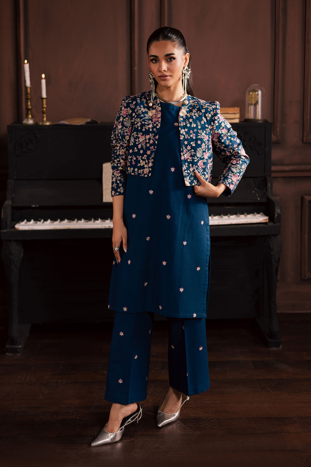  Purkashish 3Pc - Embroidered Khaddar Dress BATIK WINTER PRET 2025  BATIK   XS / Blue / Khaddar-S / Blue / Khaddar-M / Blue / Khaddar-L / Blue / Khaddar-XL / Blue / Khaddar