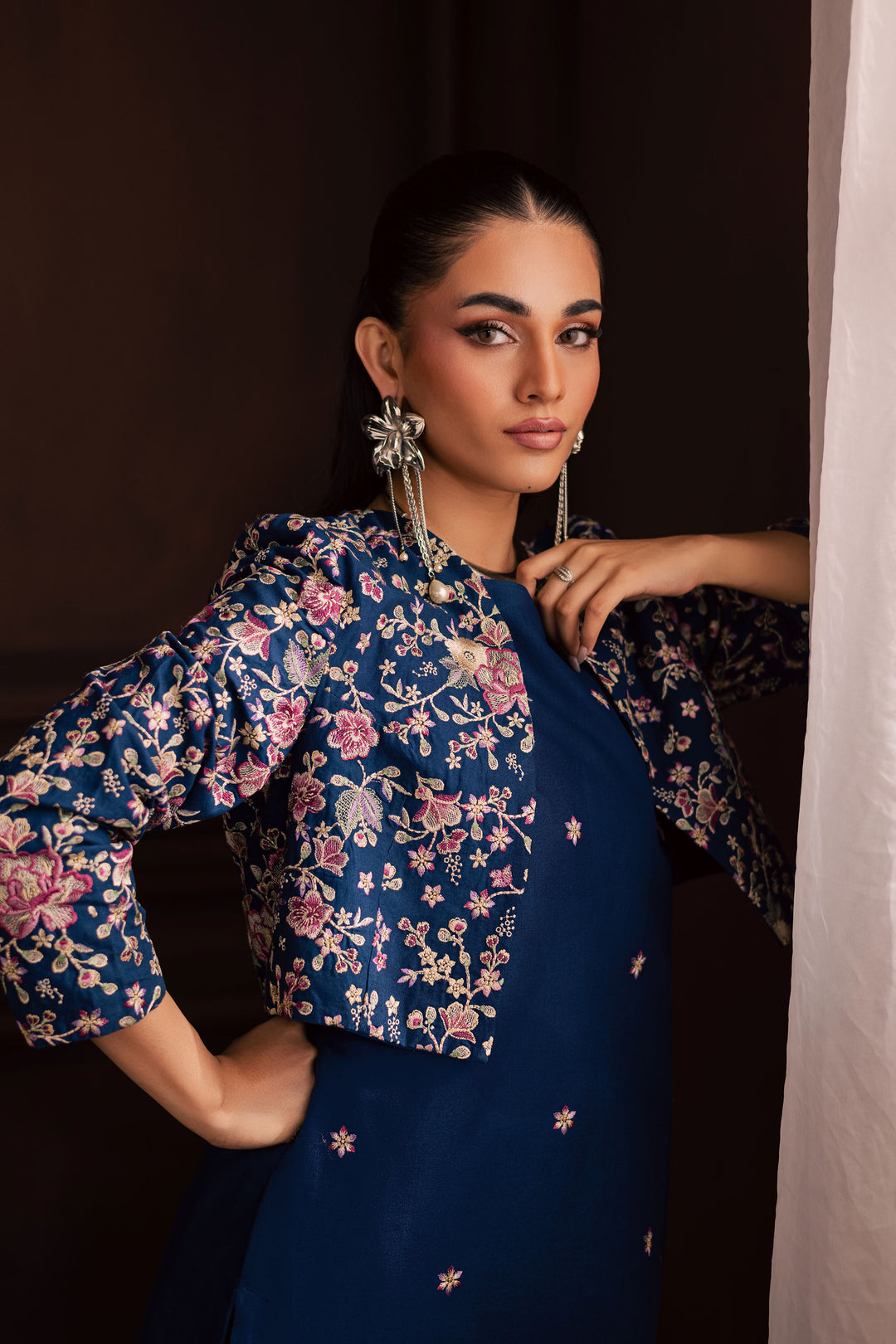  Purkashish 3Pc - Embroidered Khaddar Dress BATIK WINTER PRET 2025  BATIK   XS / Blue / Khaddar-S / Blue / Khaddar-M / Blue / Khaddar-L / Blue / Khaddar-XL / Blue / Khaddar