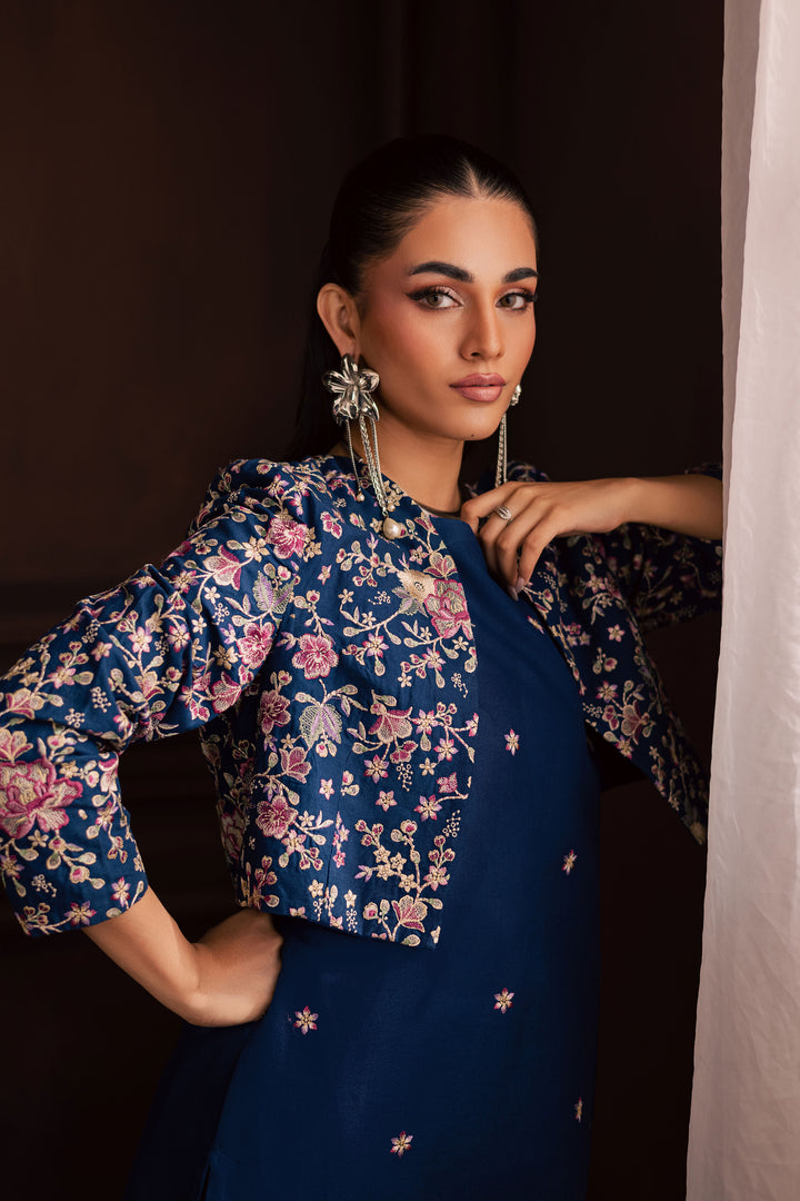 Purkashish 3Pc - Embroidered Khaddar Dress