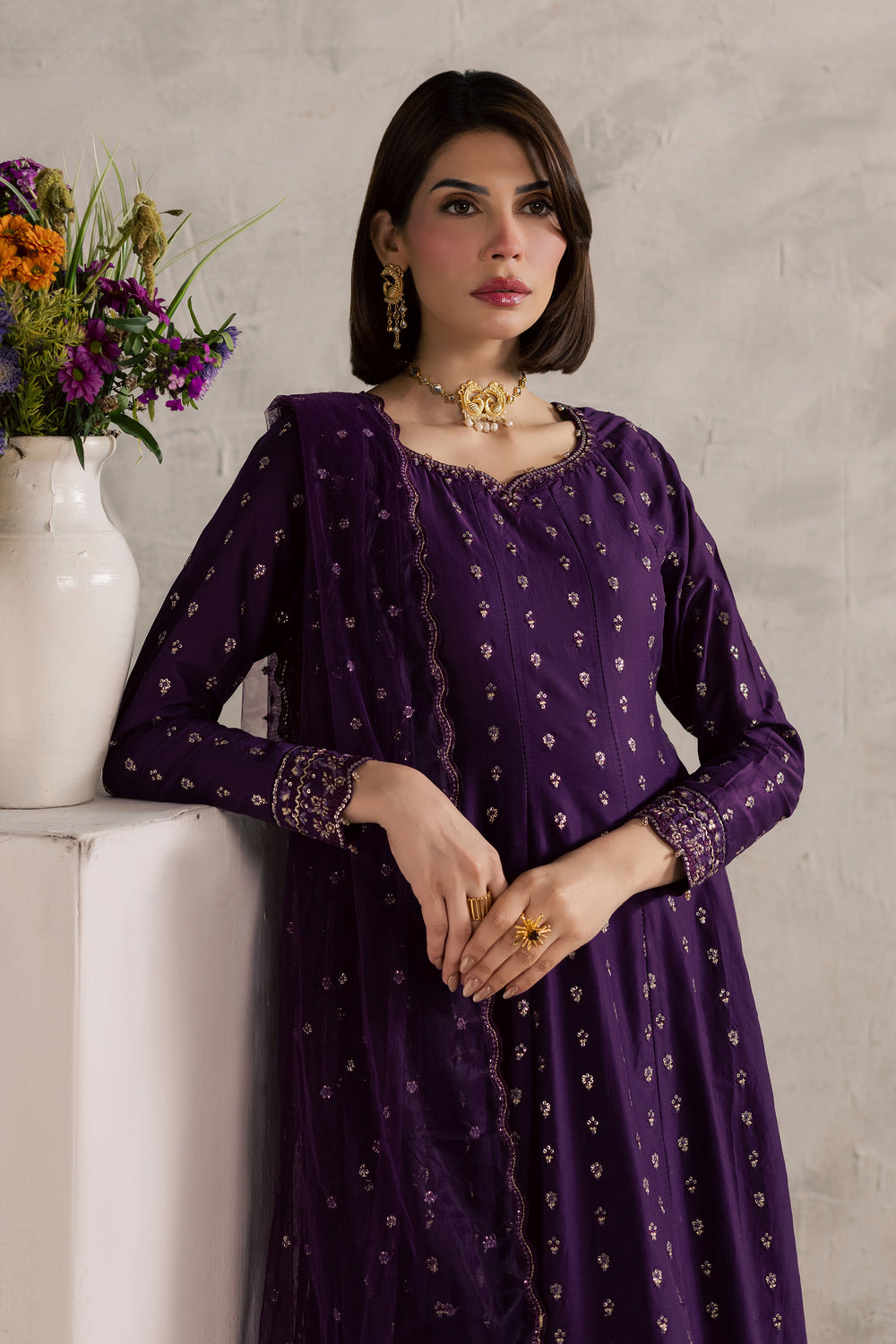  Purple Elaf 3Pc - Festive Embroidered Lawn BATIKEID2026  BATIK   XS / Purple / Pima Lawn-S / Purple / Pima Lawn-M / Purple / Pima Lawn-L / Purple / Pima Lawn-XL / Purple / Pima Lawn