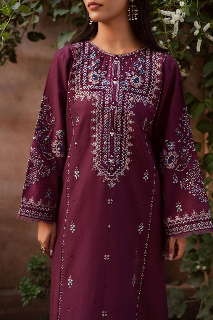 Roshan 2Pc - Embroidered Khaddar Dress
