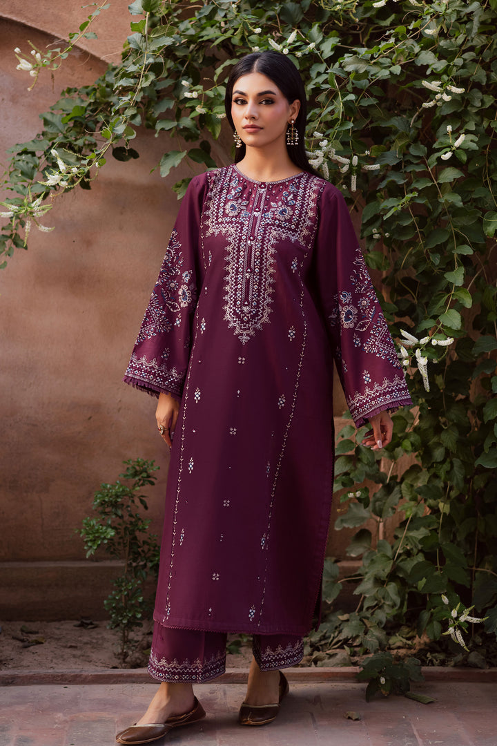 Roshan 2Pc - Embroidered Khaddar Dress