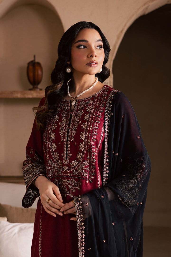 Radish 3Pc - Embroidered Khaddar Dress BATIK WINTER PRET 2025  BATIK   XS / Red / Khaddar-S / Red / Khaddar-M / Red / Khaddar-L / Red / Khaddar-XL / Red / Khaddar