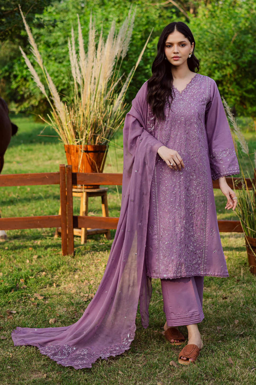  Raeven 3Pc - Embroidered Khaddar Dress BATIK WINTER PRET 2025  BATIK   XS / Lavender / Khaddar-S / Lavender / Khaddar-M / Lavender / Khaddar-L / Lavender / Khaddar-XL / Lavender / Khaddar
