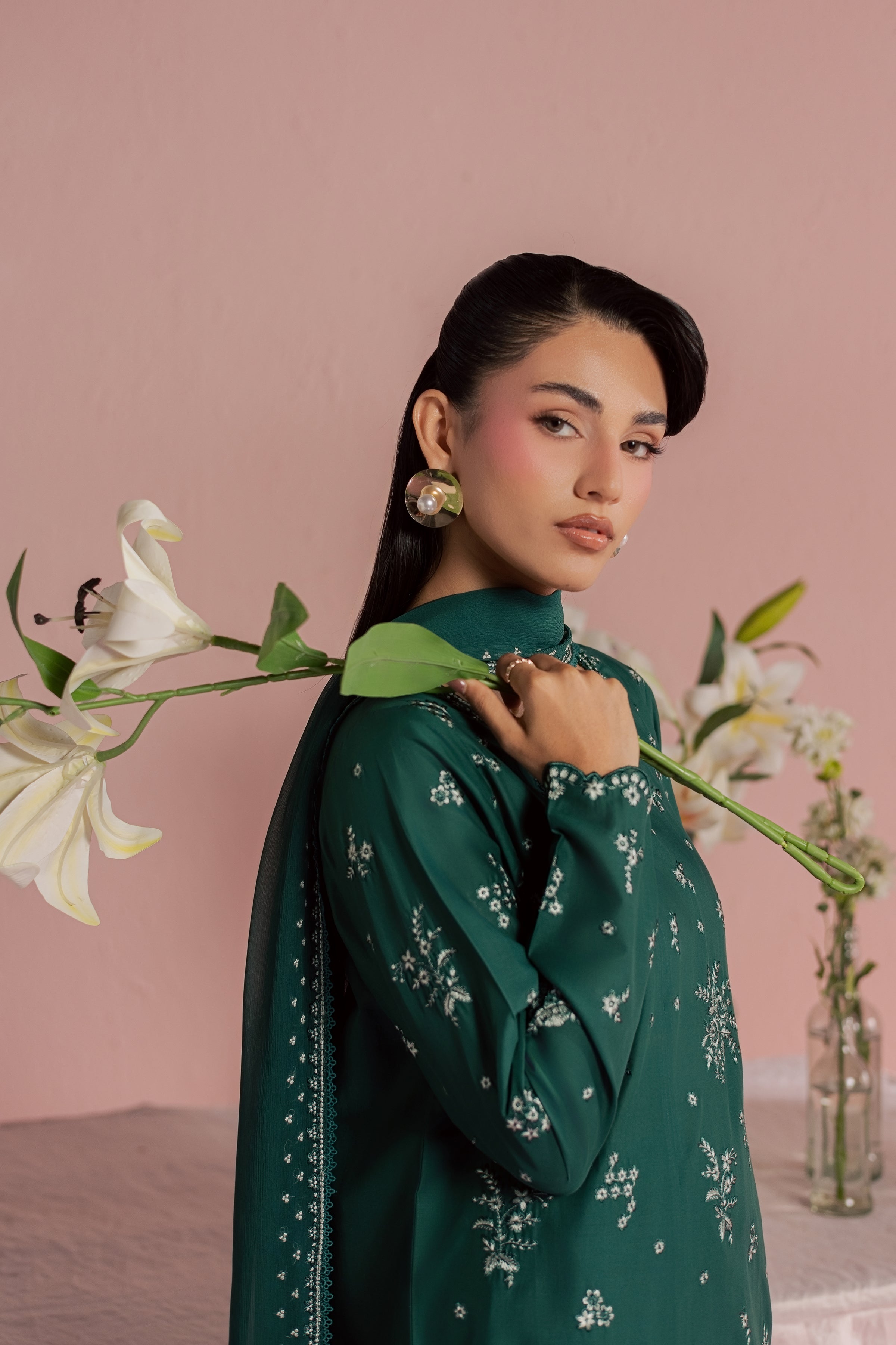  Raila 3Pc - Embroidered Lawn Dress BATIKSS26  BATIK   XS / Perzik Green / Pima Lawn-S / Perzik Green / Pima Lawn-M / Perzik Green / Pima Lawn-L / Perzik Green / Pima Lawn-XL / Perzik Green / Pima Lawn