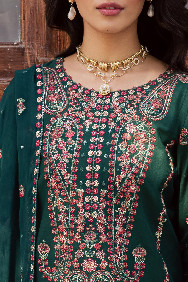  Rain 3Pc - Embroidered Khaddar Dress BATIK WINTER PRET 2025  BATIK   XS / Emerald Green / Khaddar-S / Emerald Green / Khaddar-M / Emerald Green / Khaddar-L / Emerald Green / Khaddar-XL / Emerald Green / Khaddar