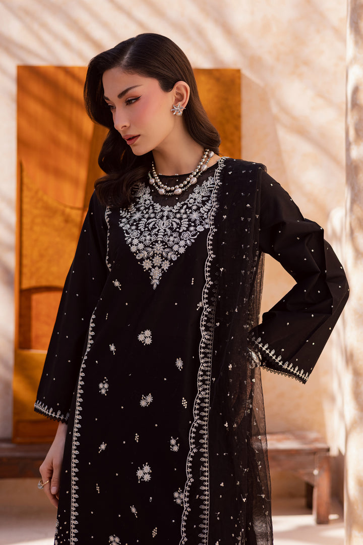  Rameesha 3Pc - Festive Embroidered Lawn BATIKEID2026  BATIK   XS / Black / Pima Lawn-S / Black / Pima Lawn-M / Black / Pima Lawn-L / Black / Pima Lawn-XL / Black / Pima Lawn