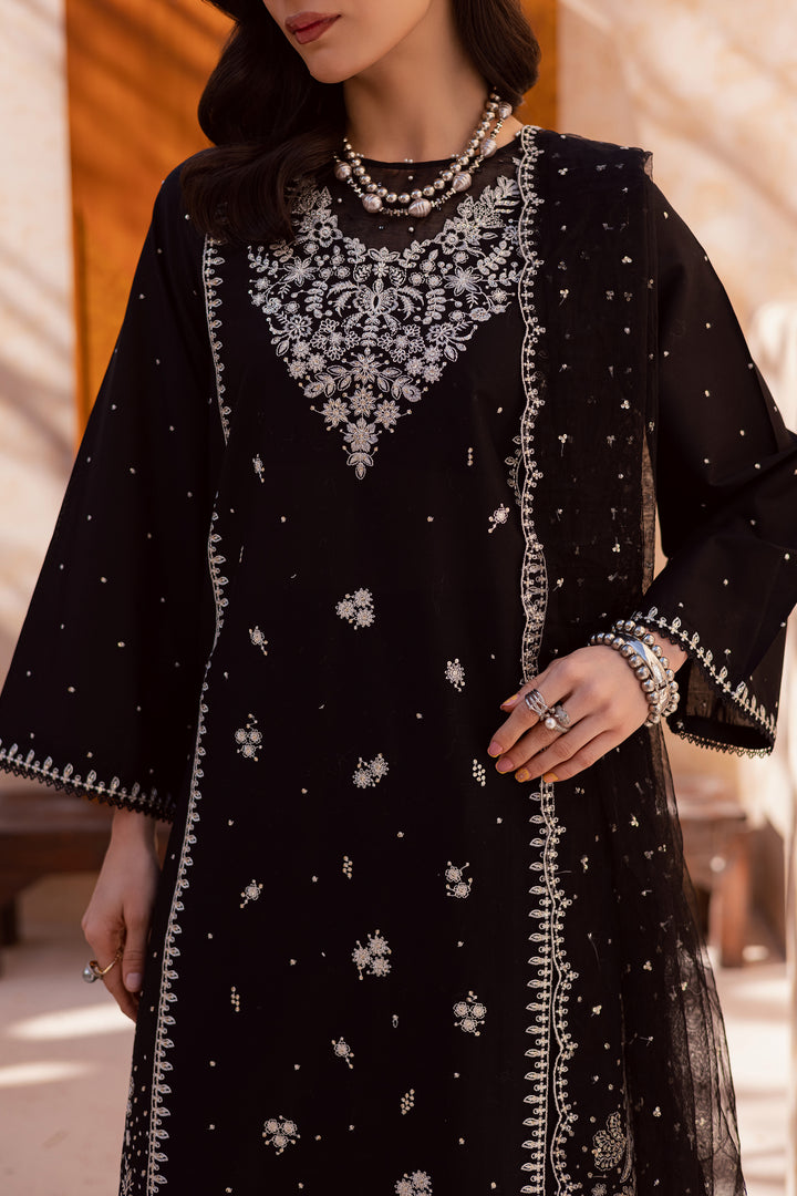  Rameesha 3Pc - Festive Embroidered Lawn BATIKEID2026  BATIK   XS / Black / Pima Lawn-S / Black / Pima Lawn-M / Black / Pima Lawn-L / Black / Pima Lawn-XL / Black / Pima Lawn