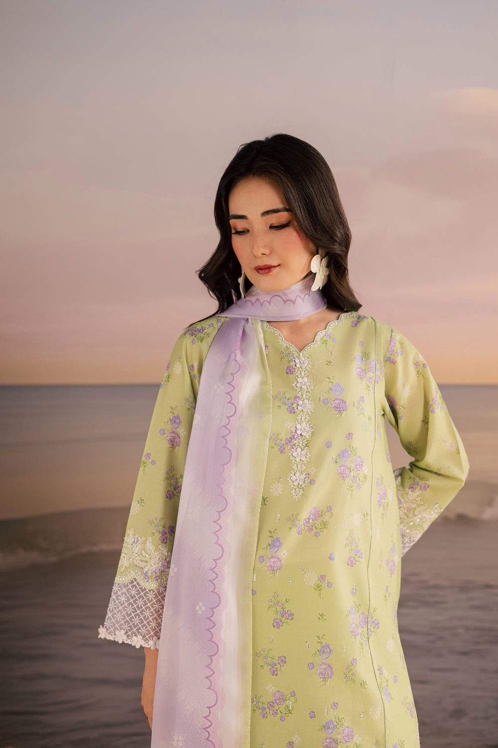  Rasp 3Pc - Printed Lawn Dress BATIKSS26  BATIK   XS / Green / Lawn-S / Green / Lawn-M / Green / Lawn-L / Green / Lawn-XL / Green / Lawn