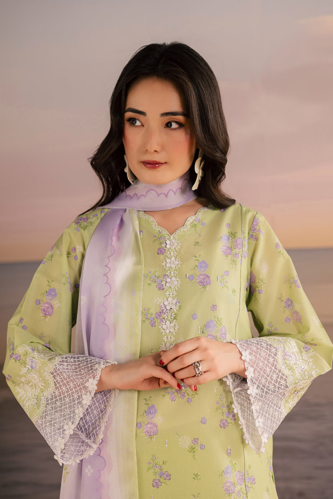  Rasp 3Pc - Printed Lawn Dress BATIKSS26  BATIK   XS / Green / Lawn-S / Green / Lawn-M / Green / Lawn-L / Green / Lawn-XL / Green / Lawn