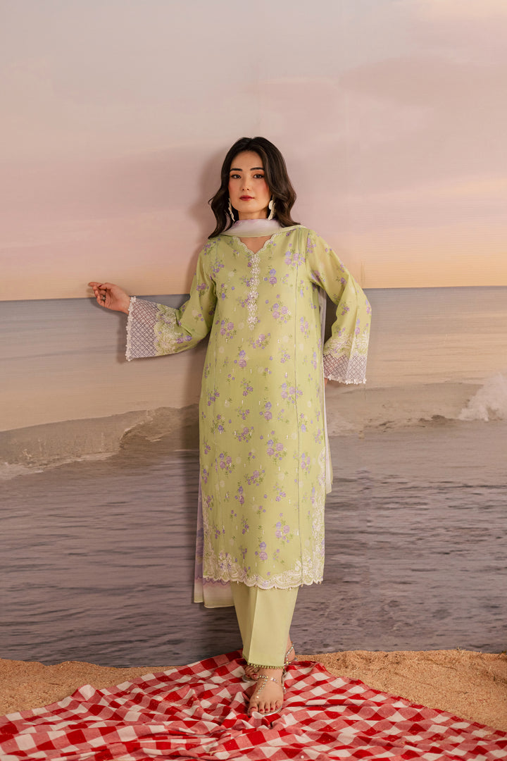  Rasp 3Pc - Printed Lawn Dress BATIKSS26  BATIK   XS / Green / Lawn-S / Green / Lawn-M / Green / Lawn-L / Green / Lawn-XL / Green / Lawn