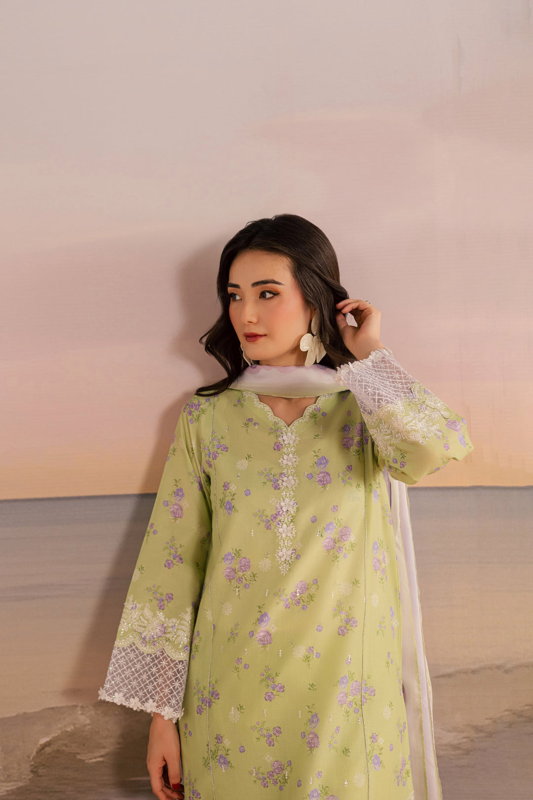  Rasp 3Pc - Printed Lawn Dress BATIKSS26  BATIK   XS / Green / Lawn-S / Green / Lawn-M / Green / Lawn-L / Green / Lawn-XL / Green / Lawn