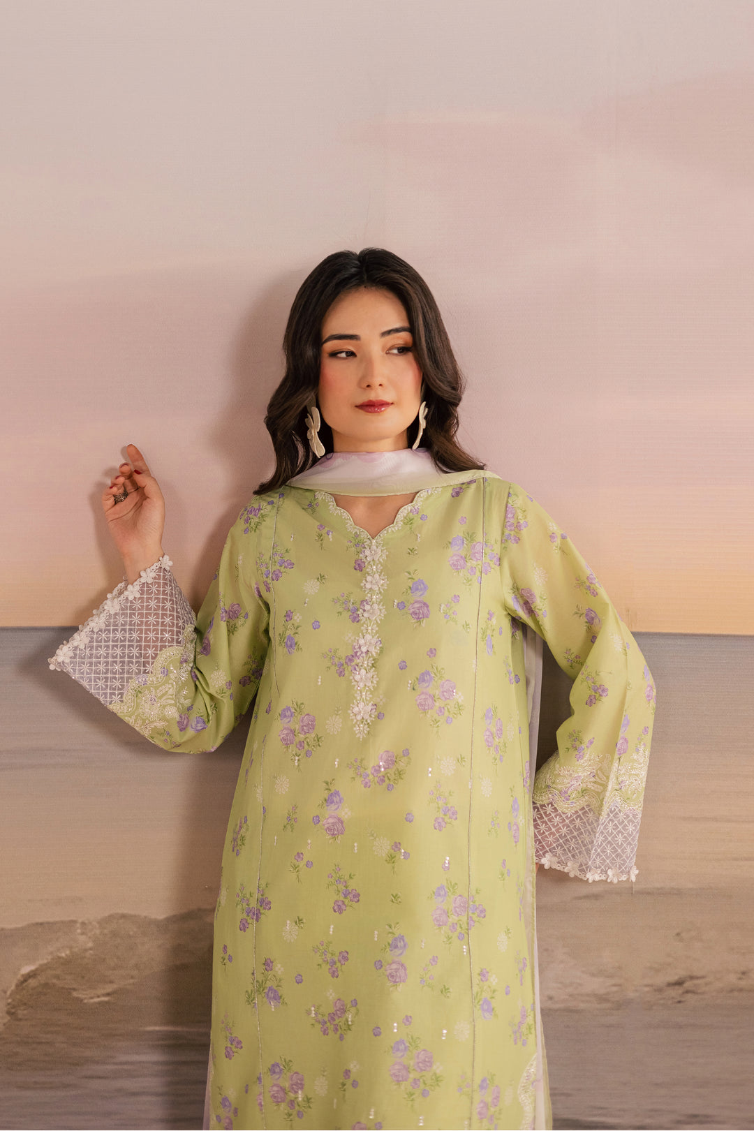  Rasp 3Pc - Printed Lawn Dress BATIKSS26  BATIK   XS / Green / Lawn-S / Green / Lawn-M / Green / Lawn-L / Green / Lawn-XL / Green / Lawn