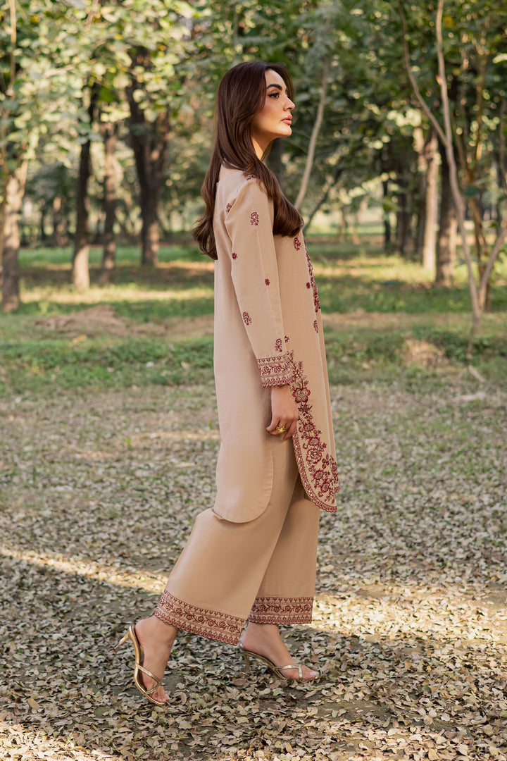  Red Merry 2Pc - Embroidered Khaddar Dress BATIK WINTER PRET 2025  BATIK   XS / Beige / Khaddar-S / Beige / Khaddar-M / Beige / Khaddar-L / Beige / Khaddar-XL / Beige / Khaddar