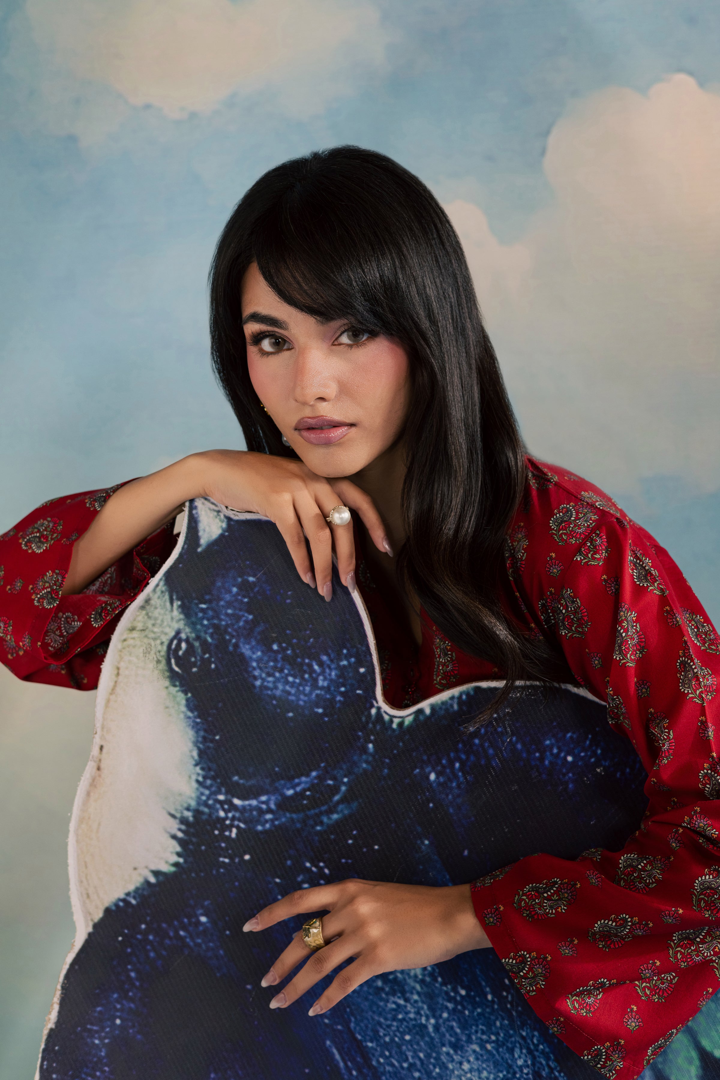  Red Naina 2Pc - Printed Lawn Dress BATIKSS26  BATIK   XS / Red / Lawn-S / Red / Lawn-M / Red / Lawn-L / Red / Lawn-XL / Red / Lawn