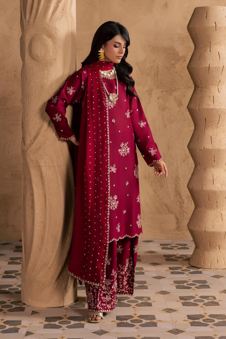  Red Queen 3Pc - Embroidered Festive Pret BATIKSS26  BATIK   XS / Beet Red / Pima Lawn-S / Beet Red / Pima Lawn-M / Beet Red / Pima Lawn-L / Beet Red / Pima Lawn-XL / Beet Red / Pima Lawn