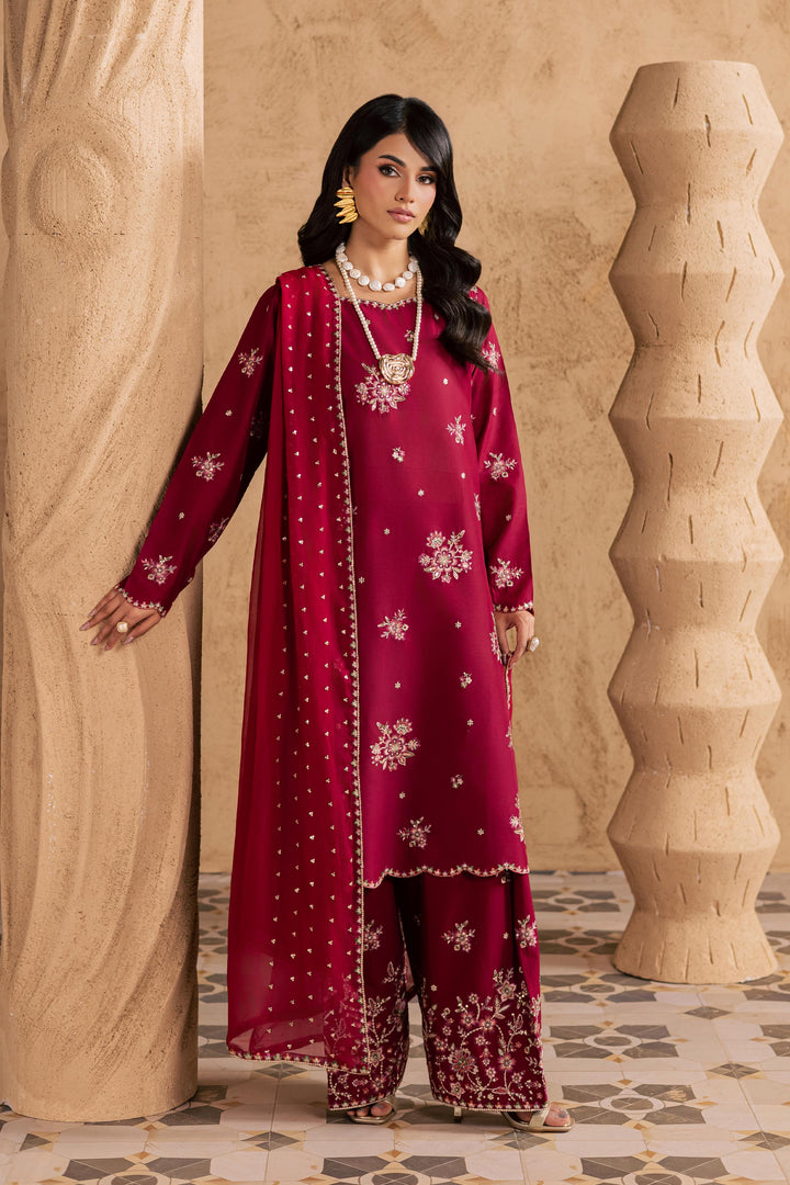  Red Queen 3Pc - Embroidered Festive Pret BATIKSS26  BATIK   XS / Beet Red / Pima Lawn-S / Beet Red / Pima Lawn-M / Beet Red / Pima Lawn-L / Beet Red / Pima Lawn-XL / Beet Red / Pima Lawn