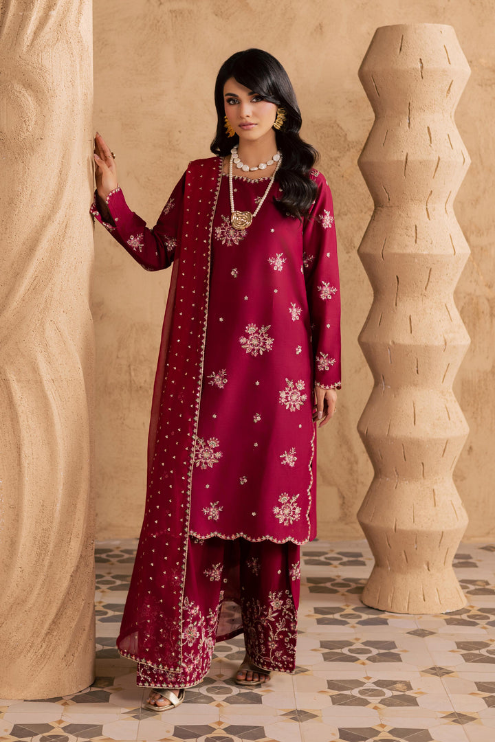  Red Queen 3Pc - Embroidered Festive Pret BATIKSS26  BATIK   XS / Beet Red / Pima Lawn-S / Beet Red / Pima Lawn-M / Beet Red / Pima Lawn-L / Beet Red / Pima Lawn-XL / Beet Red / Pima Lawn