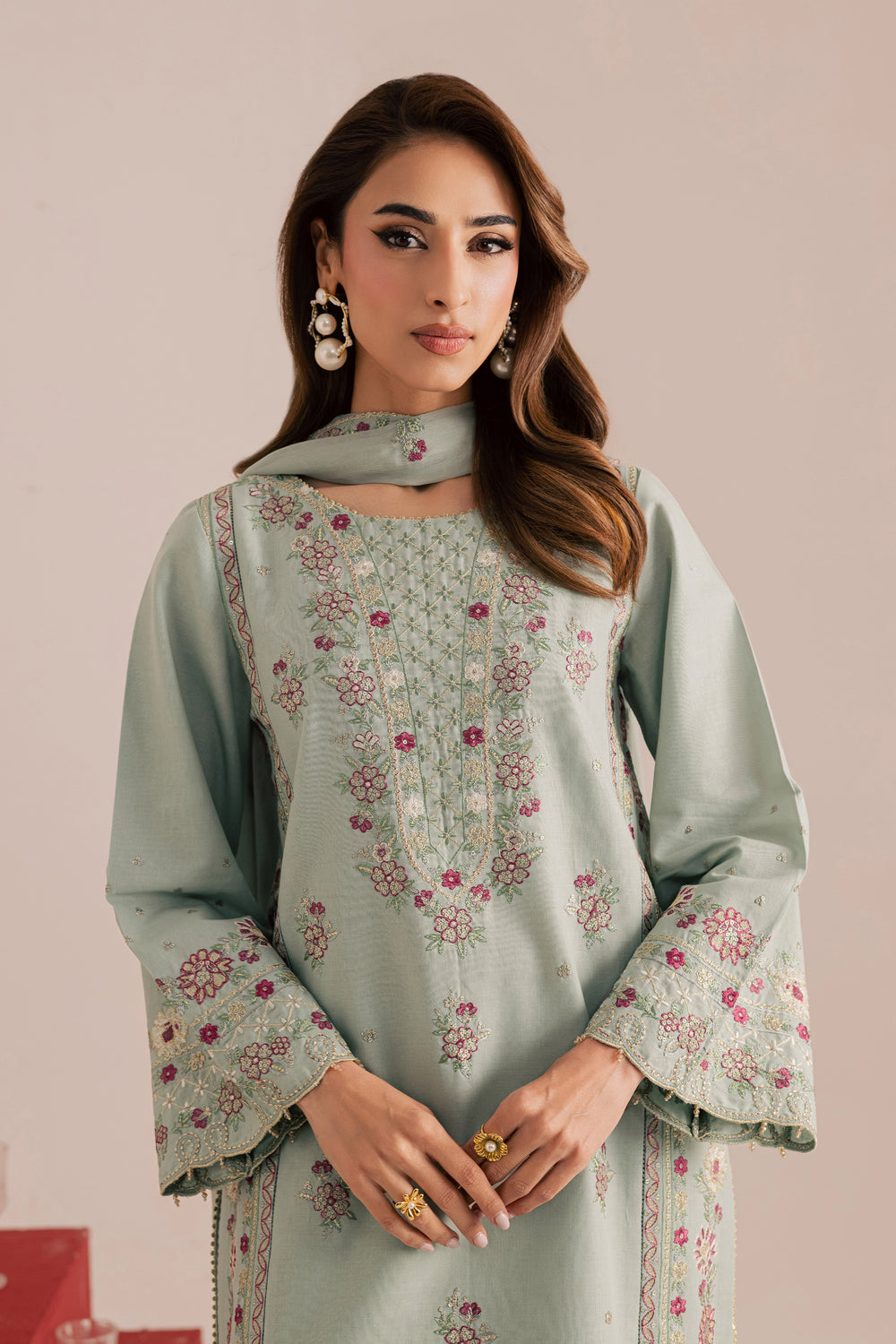  Reena 3Pc - Embroidered Khaddar Dress BATIK WINTER PRET 2025  BATIK   XS / Ice Blue / Khaddar-S / Ice Blue / Khaddar-M / Ice Blue / Khaddar-L / Ice Blue / Khaddar-XL / Ice Blue / Khaddar