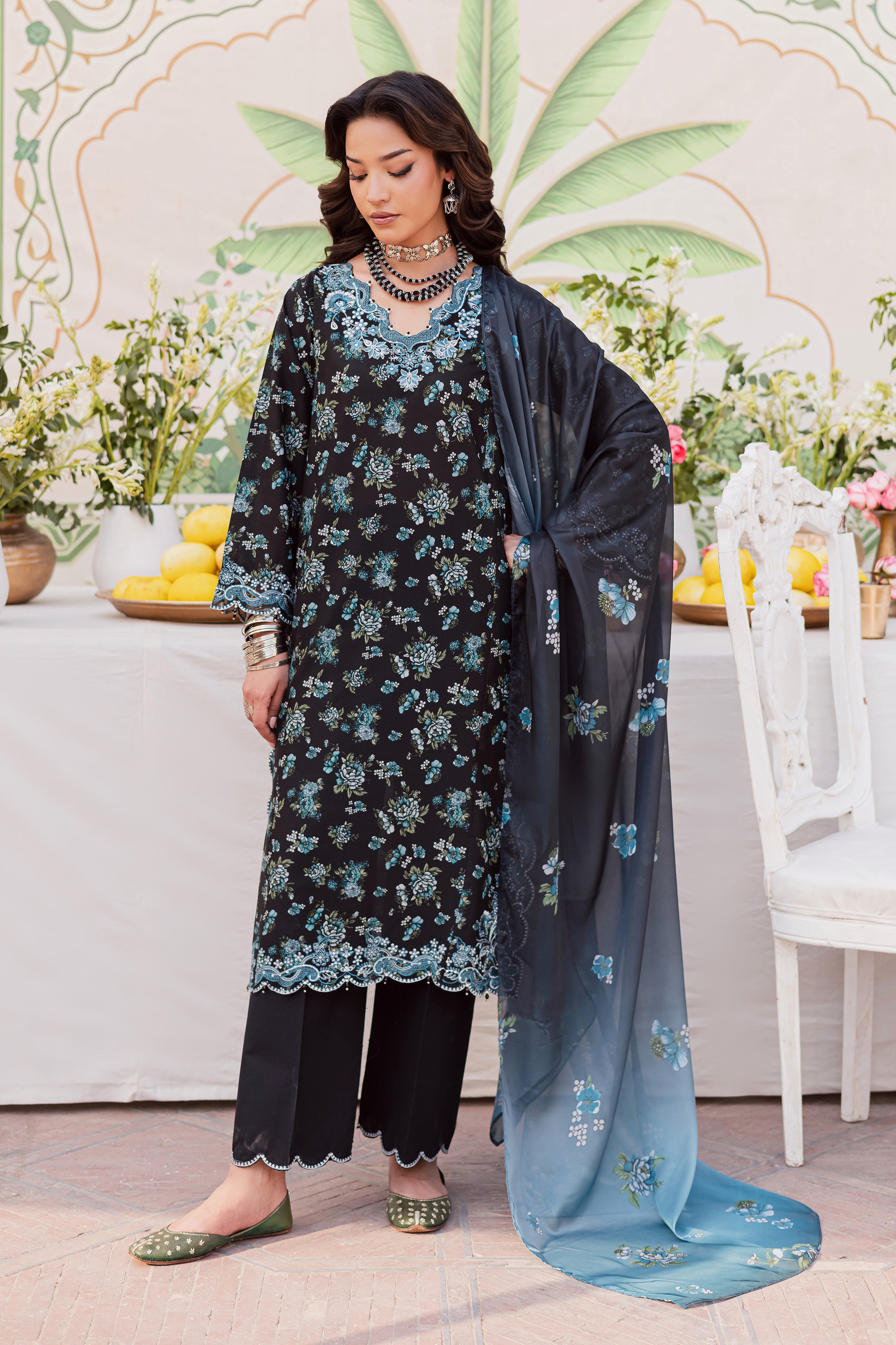  Reezay 3Pc - Festive Eid Prints BATIKEID2026  BATIK   XS / Black / Lawn-S / Black / Lawn-M / Black / Lawn-L / Black / Lawn-XL / Black / Lawn
