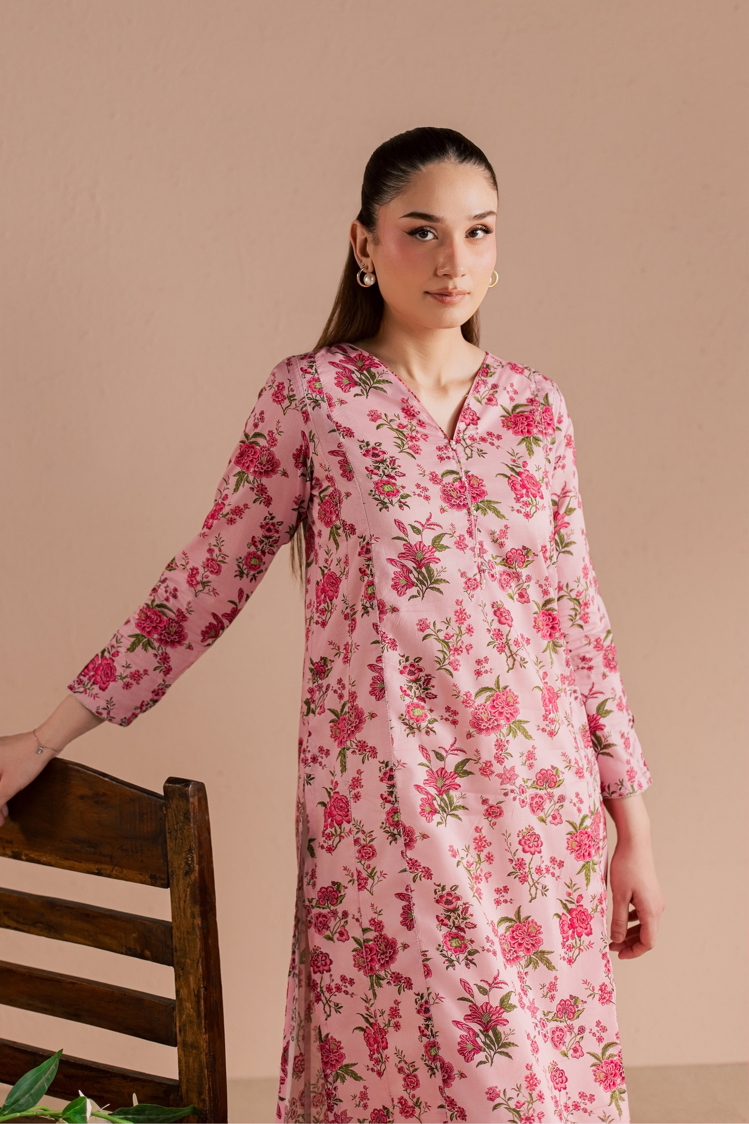  Rein 2Pc - Printed Lawn Dress BATIKSS26  BATIK   XS / Pink / Lawn-S / Pink / Lawn-M / Pink / Lawn-L / Pink / Lawn-XL / Pink / Lawn