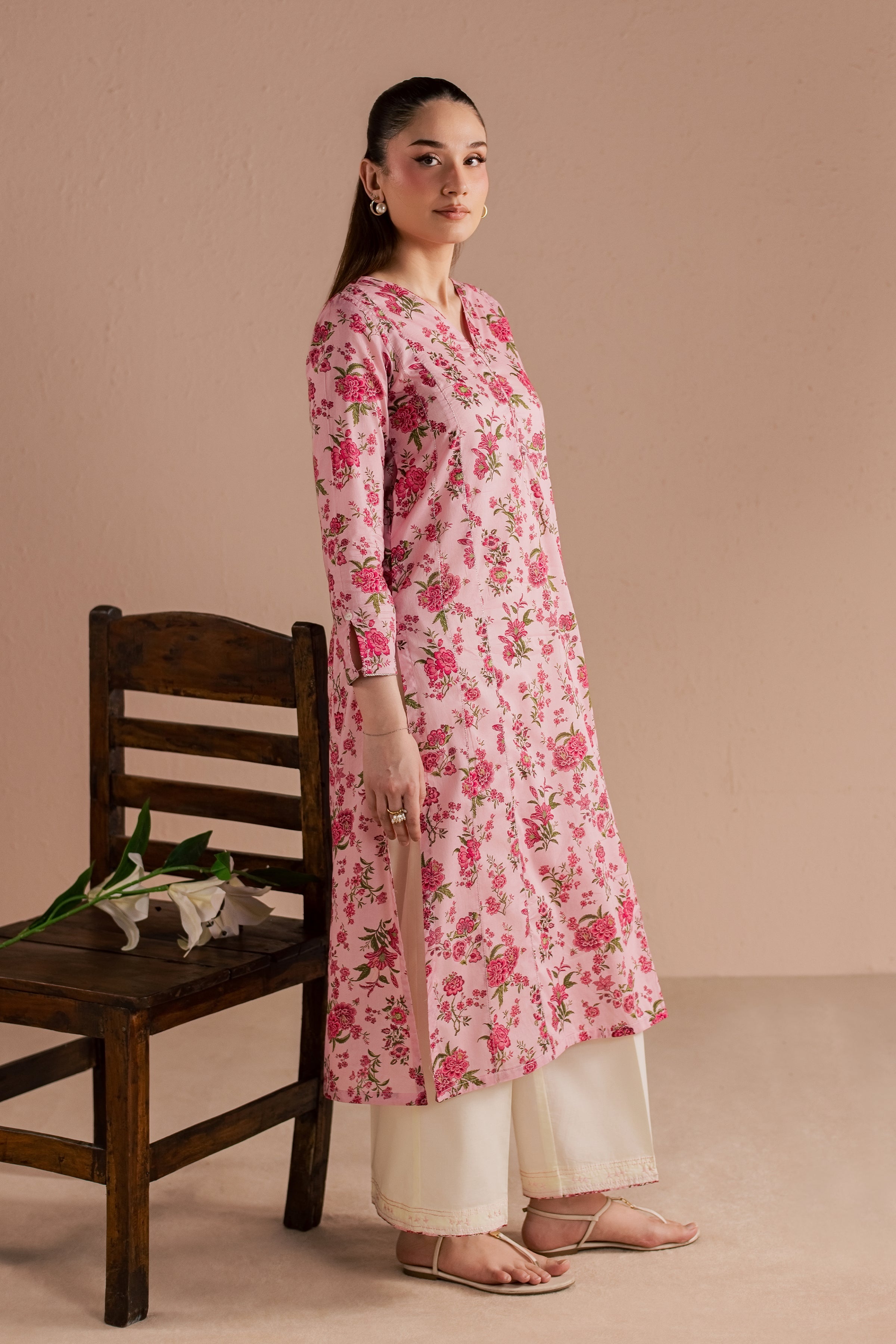  Rein 2Pc - Printed Lawn Dress BATIKSS26  BATIK   XS / Pink / Lawn-S / Pink / Lawn-M / Pink / Lawn-L / Pink / Lawn-XL / Pink / Lawn
