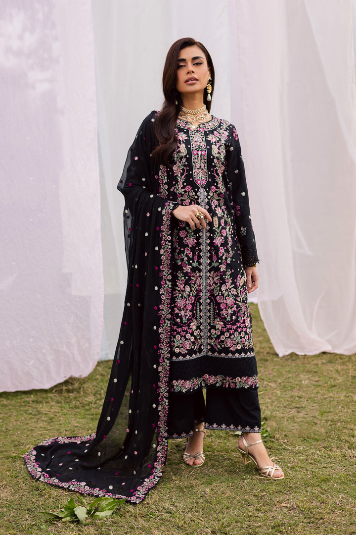  Rene 3Pc - Festive Embroidered Lawn BATIKEID2026  BATIK   XS / Black / Pima Lawn-S / Black / Pima Lawn-M / Black / Pima Lawn-L / Black / Pima Lawn-XL / Black / Pima Lawn