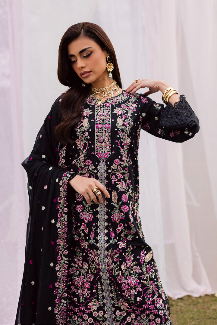  Rene 3Pc - Festive Embroidered Lawn BATIKEID2026  BATIK   XS / Black / Pima Lawn-S / Black / Pima Lawn-M / Black / Pima Lawn-L / Black / Pima Lawn-XL / Black / Pima Lawn