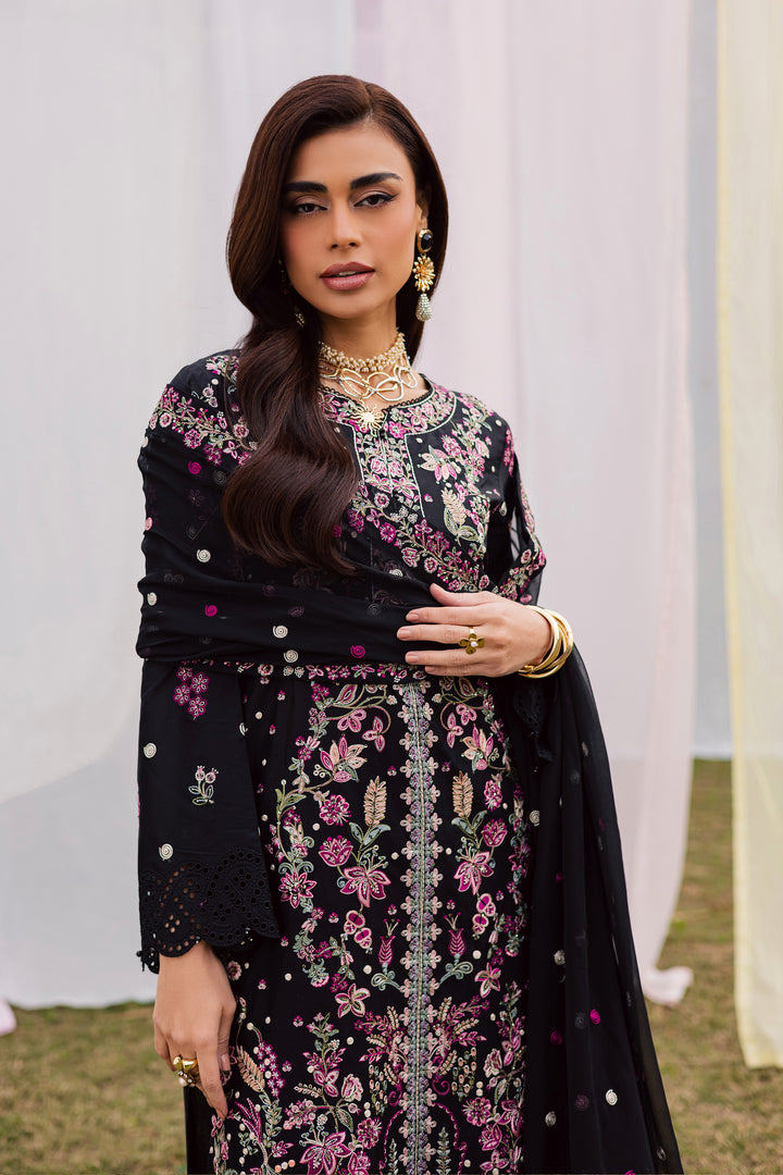  Rene 3Pc - Festive Embroidered Lawn BATIKEID2026  BATIK   XS / Black / Pima Lawn-S / Black / Pima Lawn-M / Black / Pima Lawn-L / Black / Pima Lawn-XL / Black / Pima Lawn