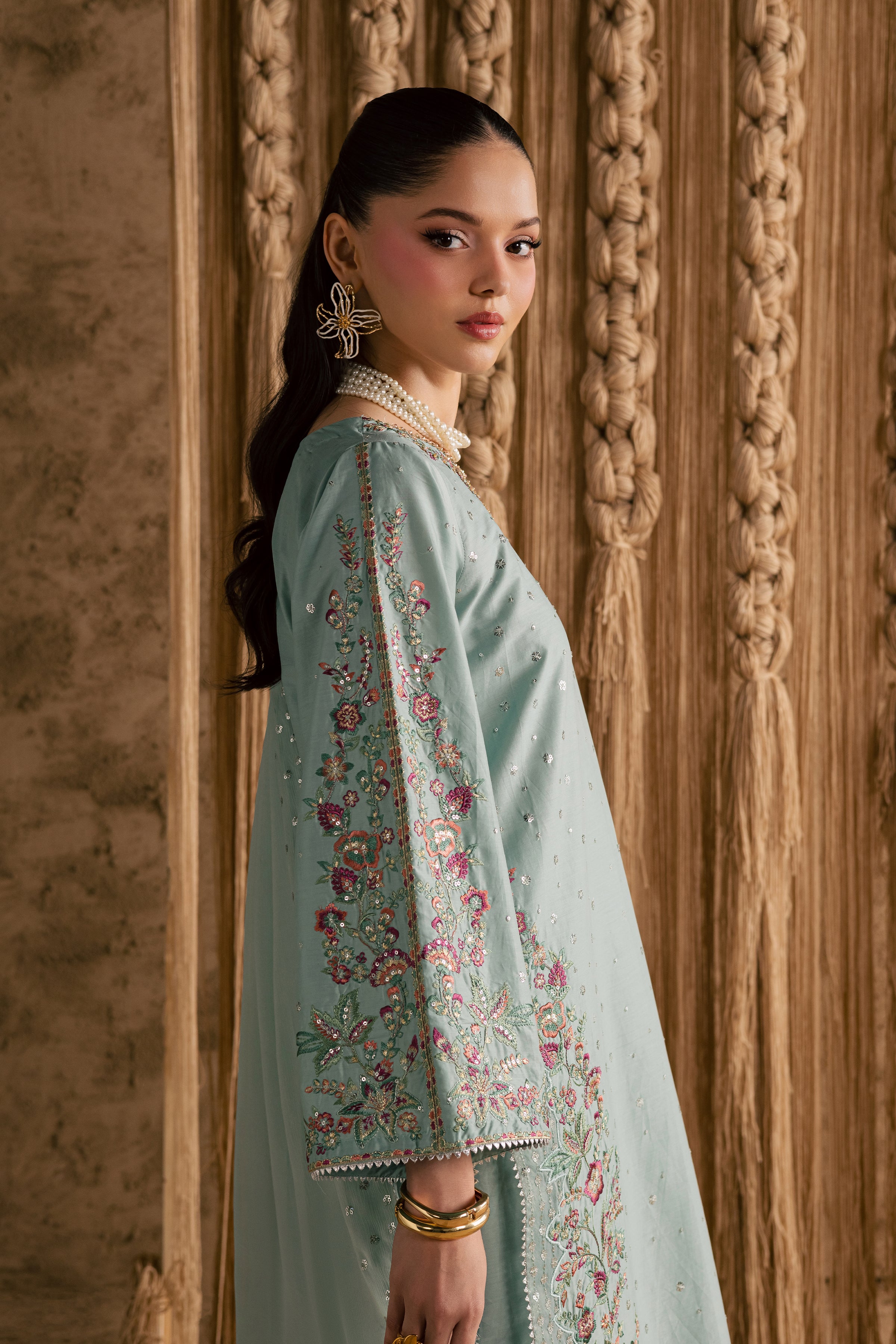  Rome Sky 3Pc - Festive Eid Pret BATIKEID2026  BATIK   XS / Ice Blue / Giza-S / Ice Blue / Giza-M / Ice Blue / Giza-L / Ice Blue / Giza-XL / Ice Blue / Giza