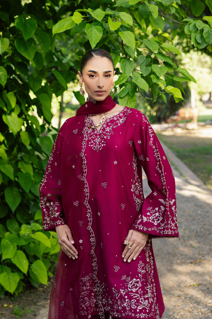  Rosa 3Pc - Festive Embroidered Lawn BATIKSS26  BATIK   XS / Raspberry Pink / Pima Lawn-S / Raspberry Pink / Pima Lawn-M / Raspberry Pink / Pima Lawn-L / Raspberry Pink / Pima Lawn-XL / Raspberry Pink / Pima Lawn