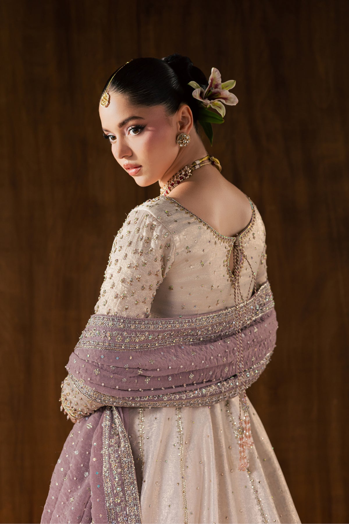 Rosaleen 3Pc - Bridal Dress BATIKBRIDALS2026  BATIK   S / White & Gold / Elara Silk