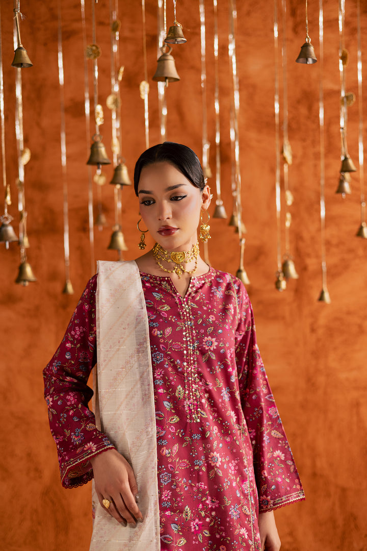  Roseshell 3Pc - Printed Lawn Dress BATIKEID2026  BATIK   XS / Red / Lawn-S / Red / Lawn-M / Red / Lawn-L / Red / Lawn-XL / Red / Lawn