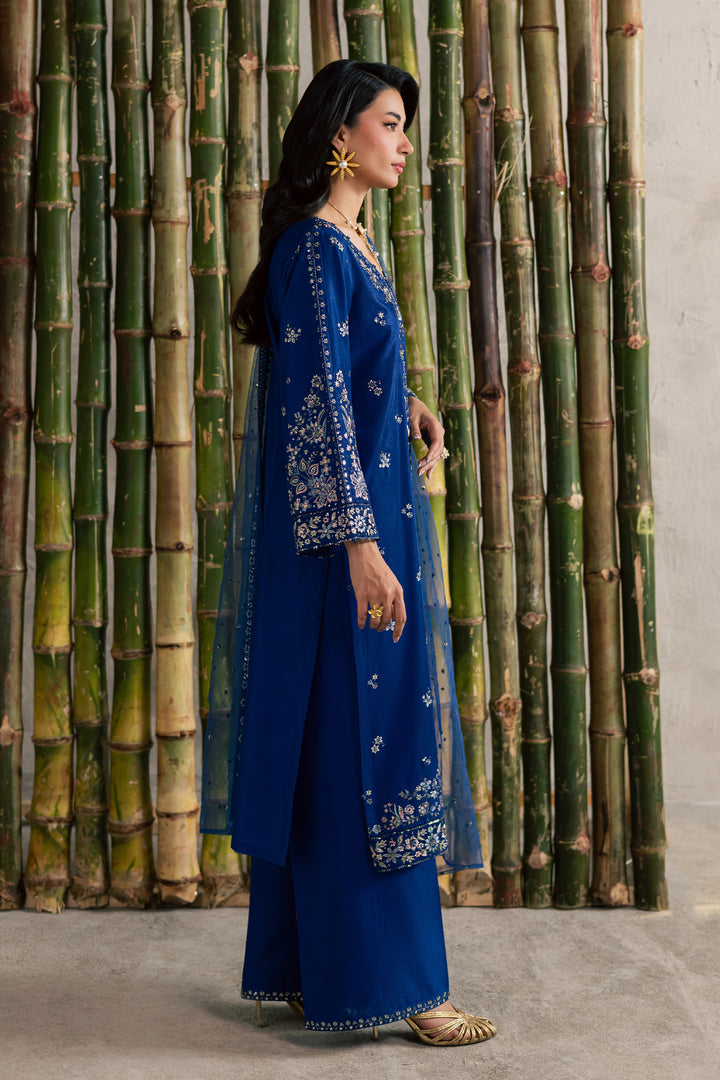  Roshni 3Pc - Festive Embroidered Lawn BATIKEID2026  BATIK   XS / Electric Blue / Pima Lawn-S / Electric Blue / Pima Lawn-M / Electric Blue / Pima Lawn-L / Electric Blue / Pima Lawn-XL / Electric Blue / Pima Lawn