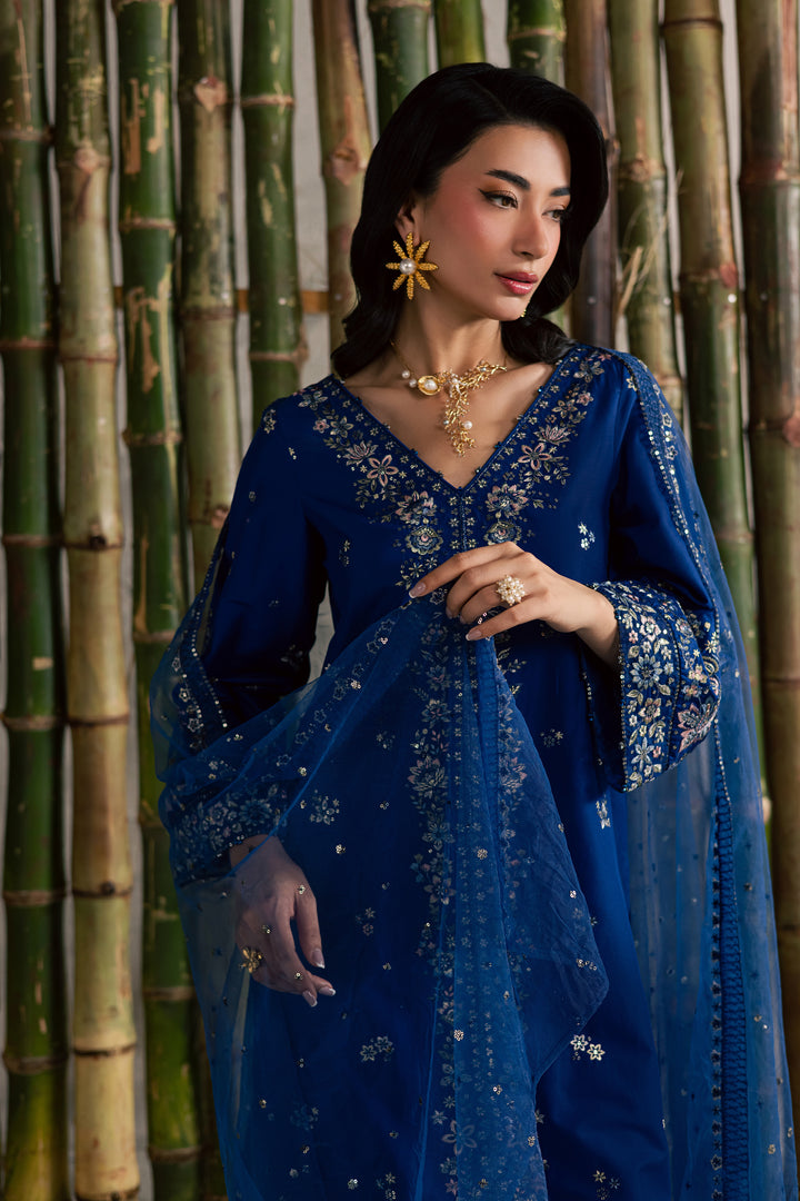  Roshni 3Pc - Festive Embroidered Lawn BATIKEID2026  BATIK   XS / Electric Blue / Pima Lawn-S / Electric Blue / Pima Lawn-M / Electric Blue / Pima Lawn-L / Electric Blue / Pima Lawn-XL / Electric Blue / Pima Lawn