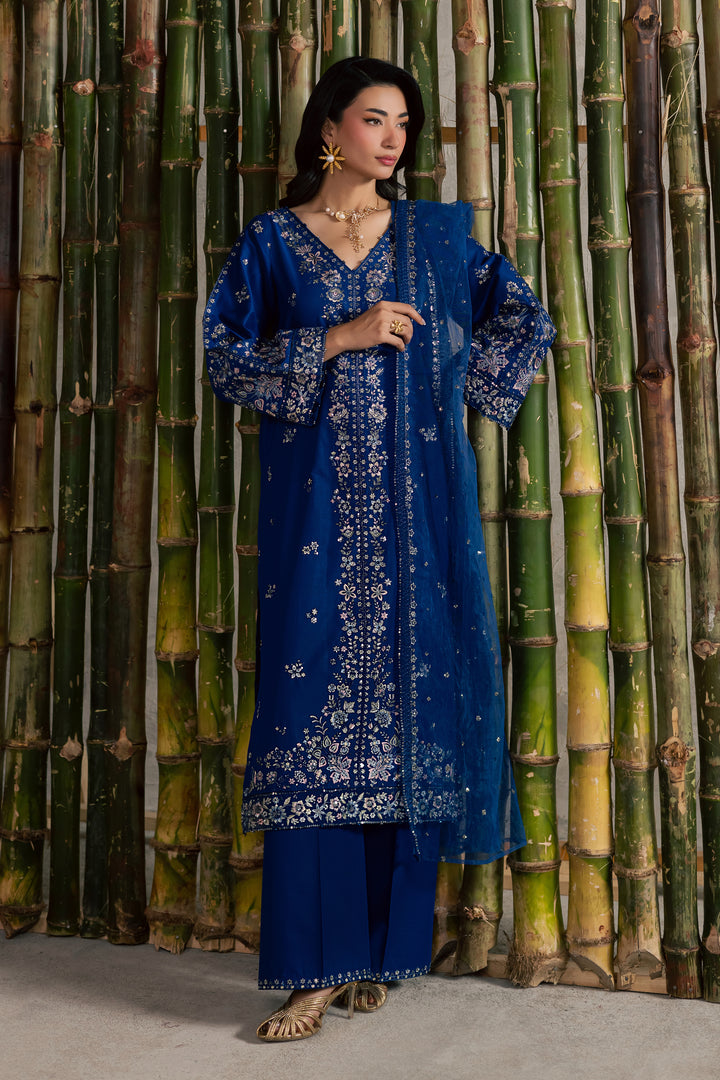  Roshni 3Pc - Festive Embroidered Lawn BATIKEID2026  BATIK   XS / Electric Blue / Pima Lawn-S / Electric Blue / Pima Lawn-M / Electric Blue / Pima Lawn-L / Electric Blue / Pima Lawn-XL / Electric Blue / Pima Lawn