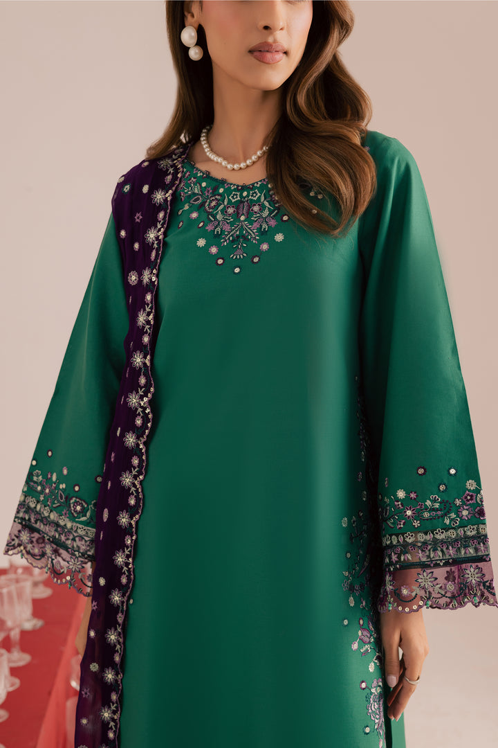  Rozina 3Pc - Embroidered Khaddar Dress BATIK WINTER PRET 2025  BATIK   XS / Amber Green / Khaddar-S / Amber Green / Khaddar-M / Amber Green / Khaddar-L / Amber Green / Khaddar-XL / Amber Green / Khaddar