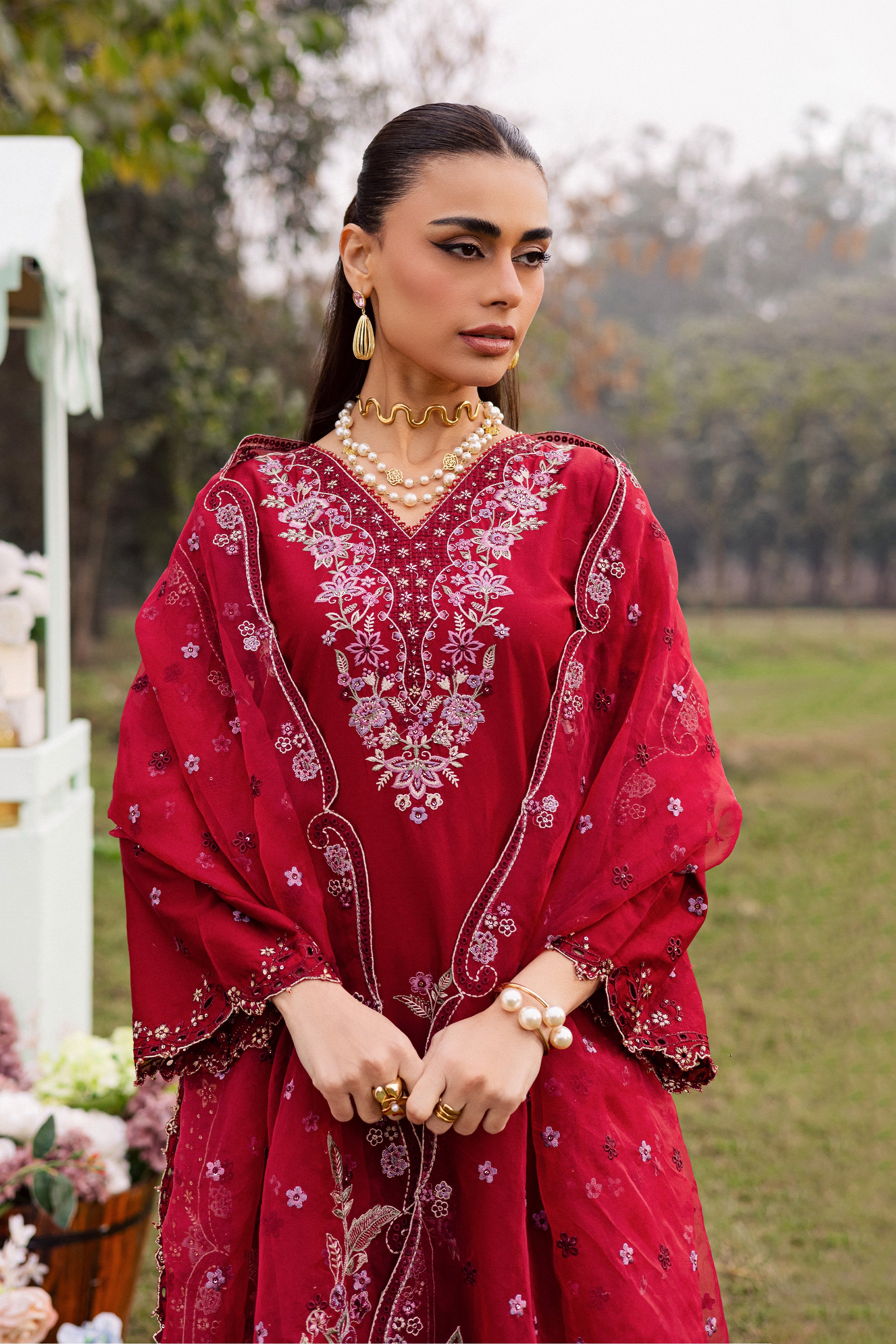  Ruby Ghazal 3Pc - Festive Embroidered Lawn BATIKEID2026  BATIK   XS / Ruby / Pima Lawn-S / Ruby / Pima Lawn-M / Ruby / Pima Lawn-L / Ruby / Pima Lawn-XL / Ruby / Pima Lawn
