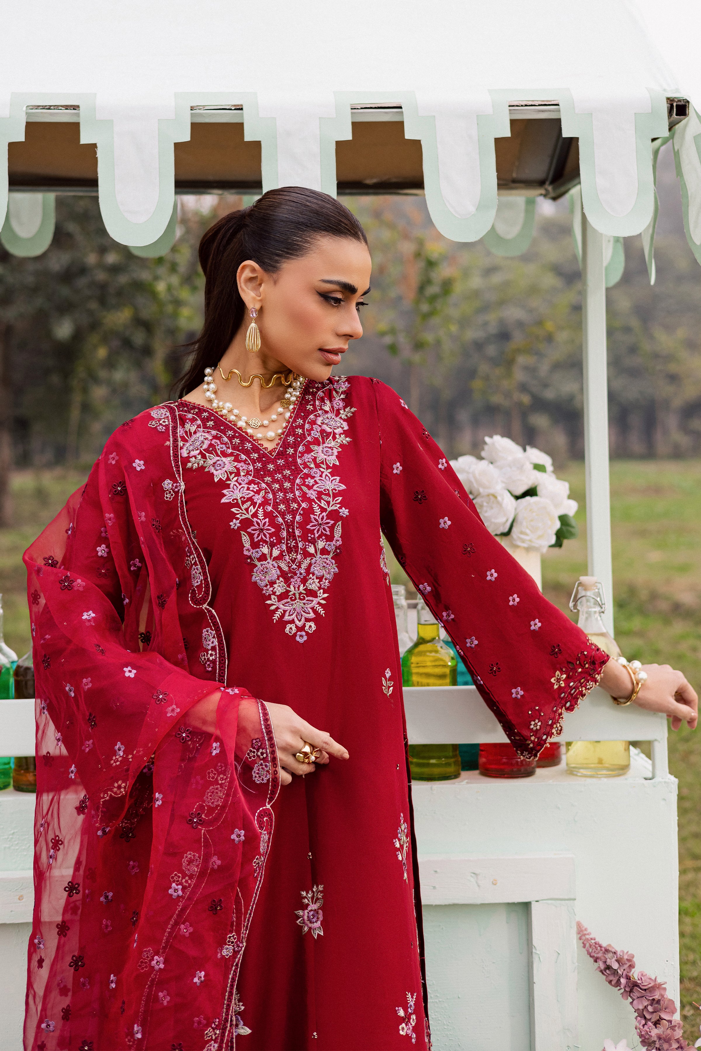  Ruby Ghazal 3Pc - Festive Embroidered Lawn BATIKEID2026  BATIK   XS / Ruby / Pima Lawn-S / Ruby / Pima Lawn-M / Ruby / Pima Lawn-L / Ruby / Pima Lawn-XL / Ruby / Pima Lawn