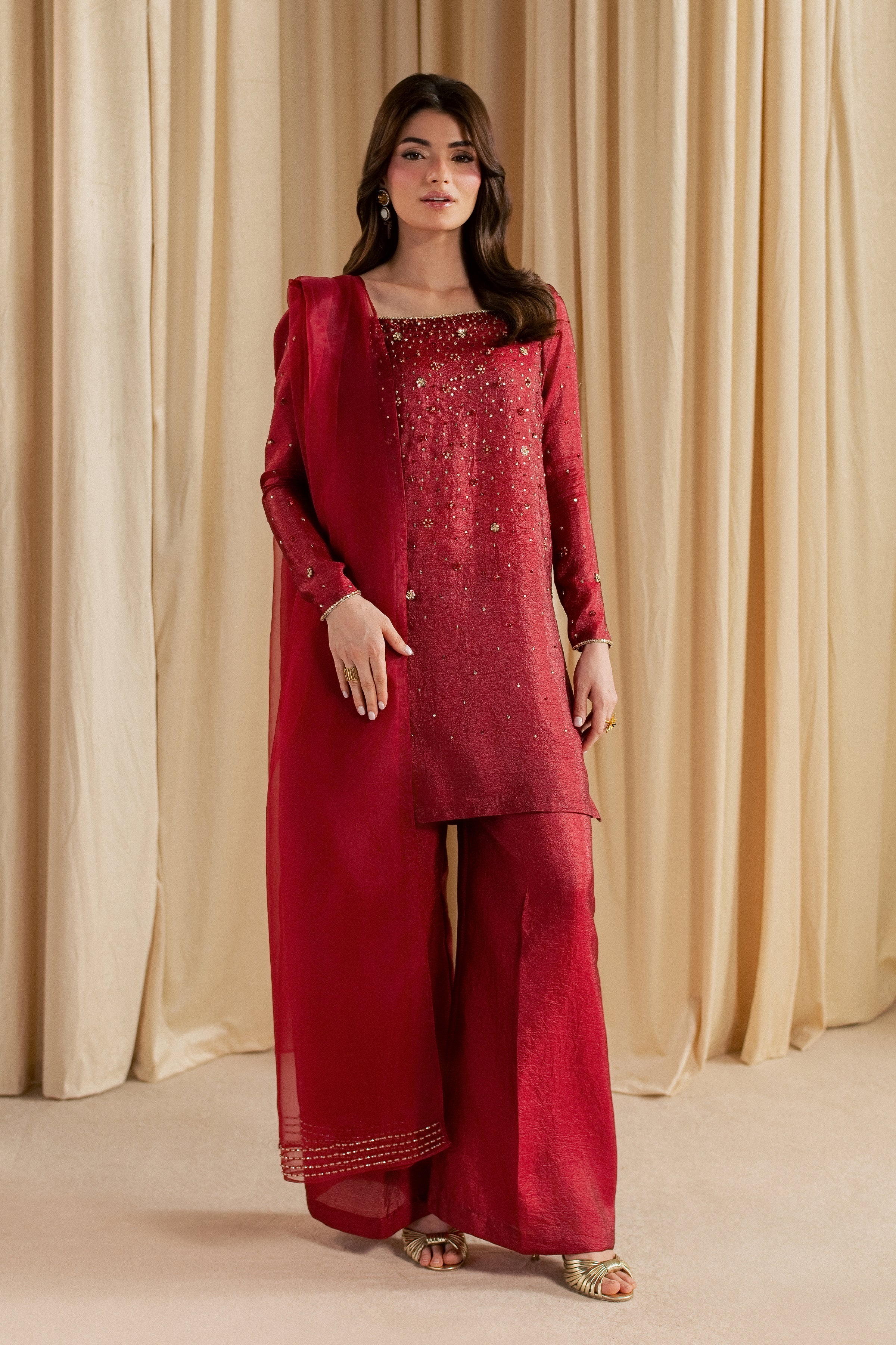 Ruby Stone 3Pc - Festive Luxe Pret