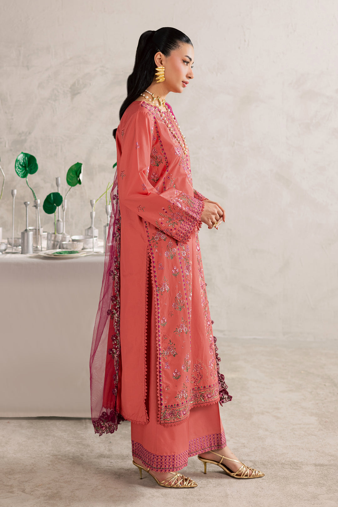  Rust Nazneen 3Pc - Festive Embroidered Lawn BATIKEID2026  BATIK   XS / Mineral Red / Pima Lawn-S / Mineral Red / Pima Lawn-M / Mineral Red / Pima Lawn-L / Mineral Red / Pima Lawn-XL / Mineral Red / Pima Lawn