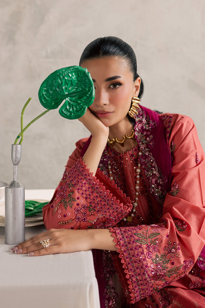  Rust Nazneen 3Pc - Festive Embroidered Lawn BATIKEID2026  BATIK   XS / Mineral Red / Pima Lawn-S / Mineral Red / Pima Lawn-M / Mineral Red / Pima Lawn-L / Mineral Red / Pima Lawn-XL / Mineral Red / Pima Lawn