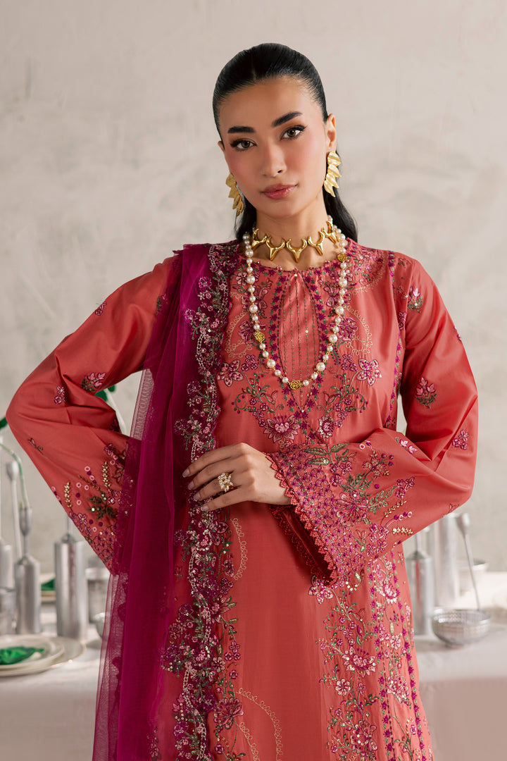  Rust Nazneen 3Pc - Festive Embroidered Lawn BATIKEID2026  BATIK   XS / Mineral Red / Pima Lawn-S / Mineral Red / Pima Lawn-M / Mineral Red / Pima Lawn-L / Mineral Red / Pima Lawn-XL / Mineral Red / Pima Lawn