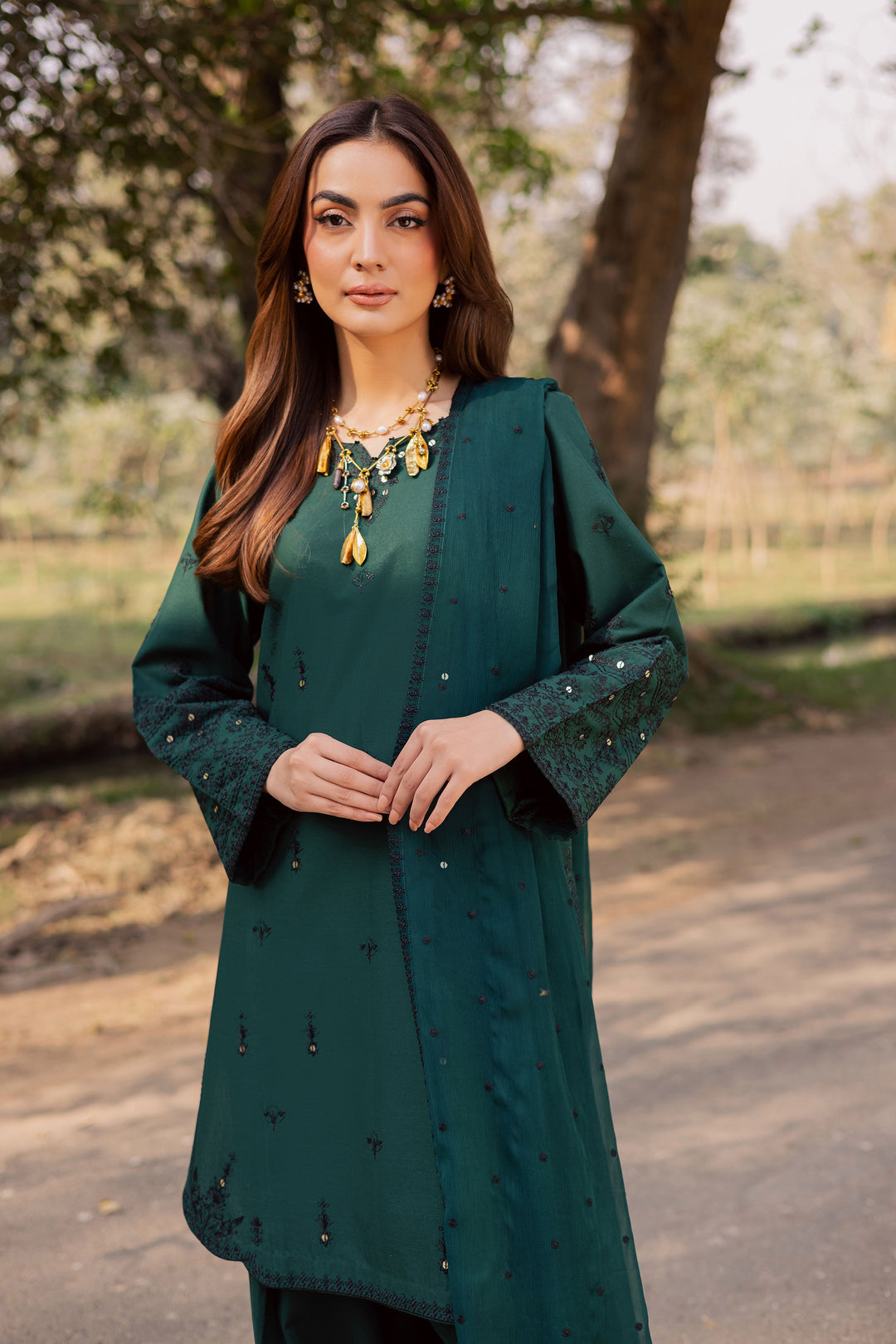  Sabz Meeraki 3Pc - Embroidered Khaddar Dress BATIK WINTER PRET 2025  BATIK   XS / Ocean Green / Khaddar-S / Ocean Green / Khaddar-M / Ocean Green / Khaddar-L / Ocean Green / Khaddar-XL / Ocean Green / Khaddar